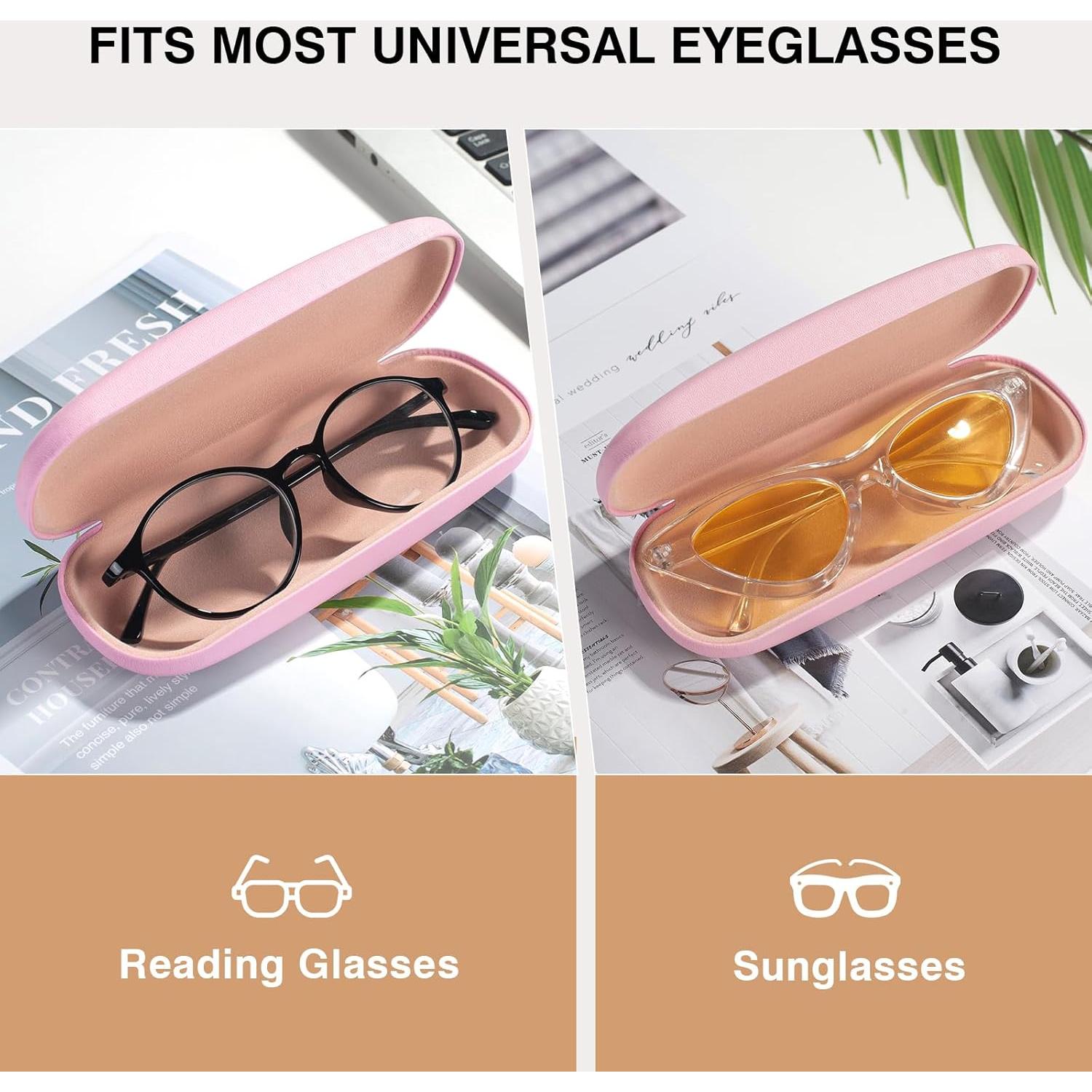 Estuche Duro Marvolia para Gafas de Sol - PU Cuero Rosa