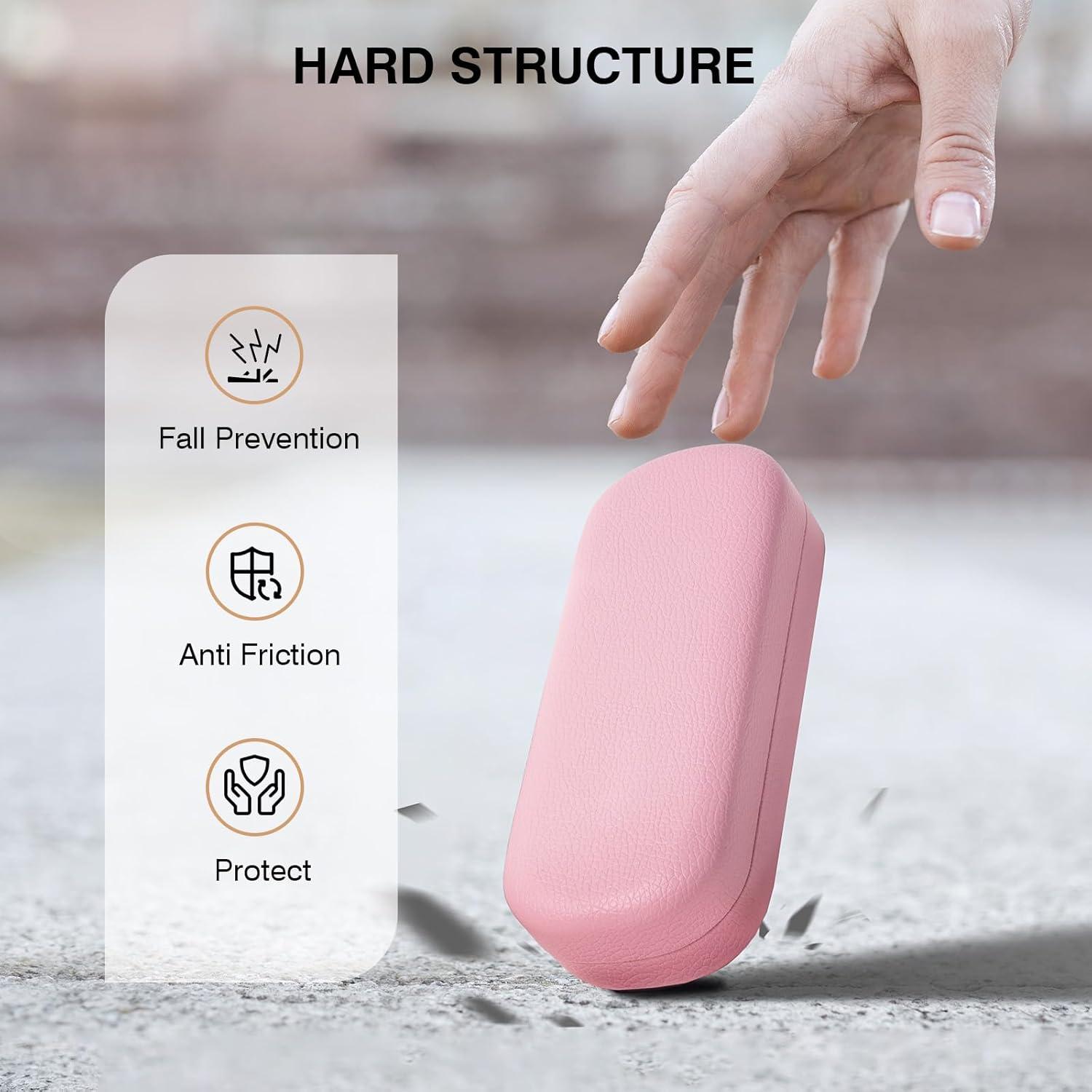 Estuche Duro para Gafas Marvolia Rosa con Paño de Limpieza