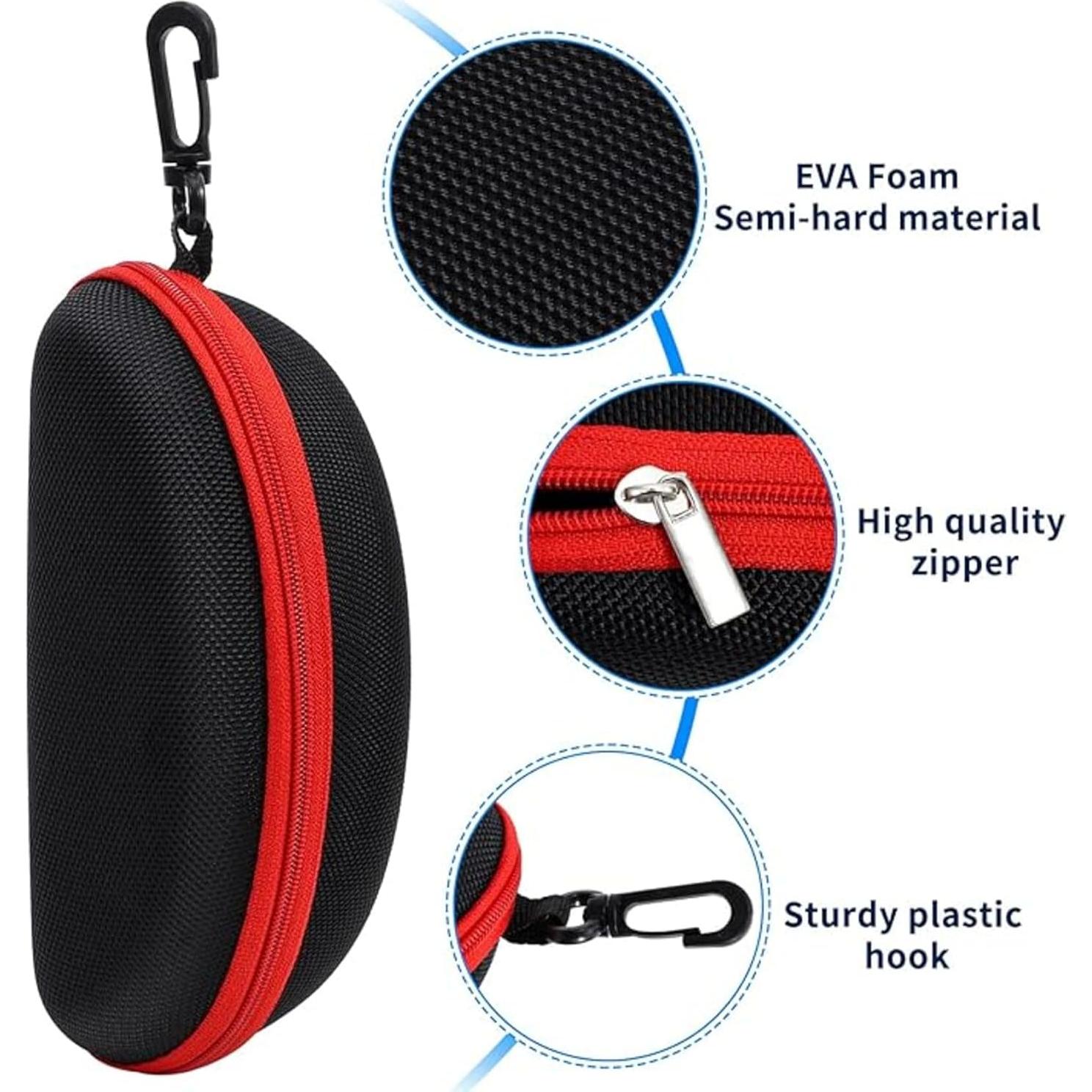 Estuche de Gafas de Sol 6 Paquetes Portátil con Cremallera