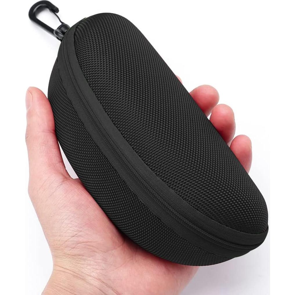Estuche rígido para gafas de sol 3 piezas Negro EVA