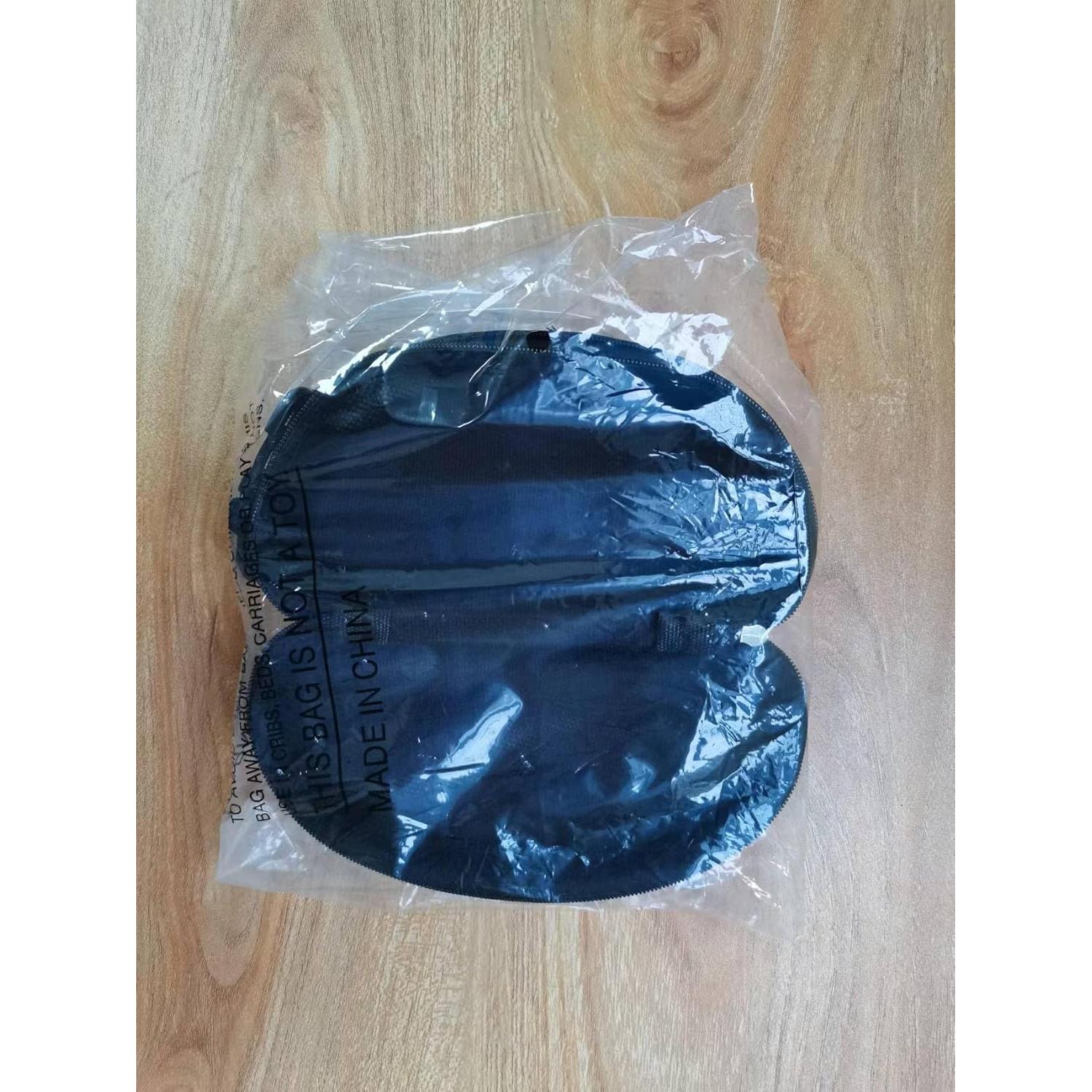 Paquete de 3 estuches negros para gafas con gancho