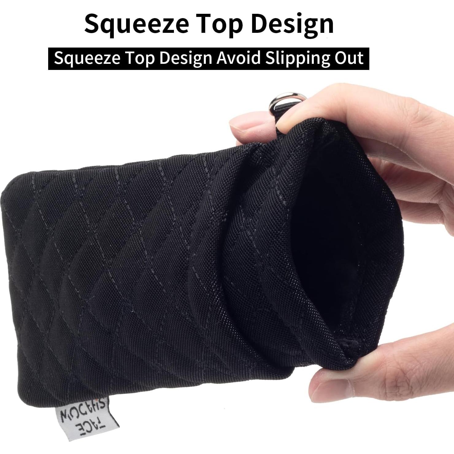 Estuche para Gafas Negro Doble Cristal con Paño de Limpieza