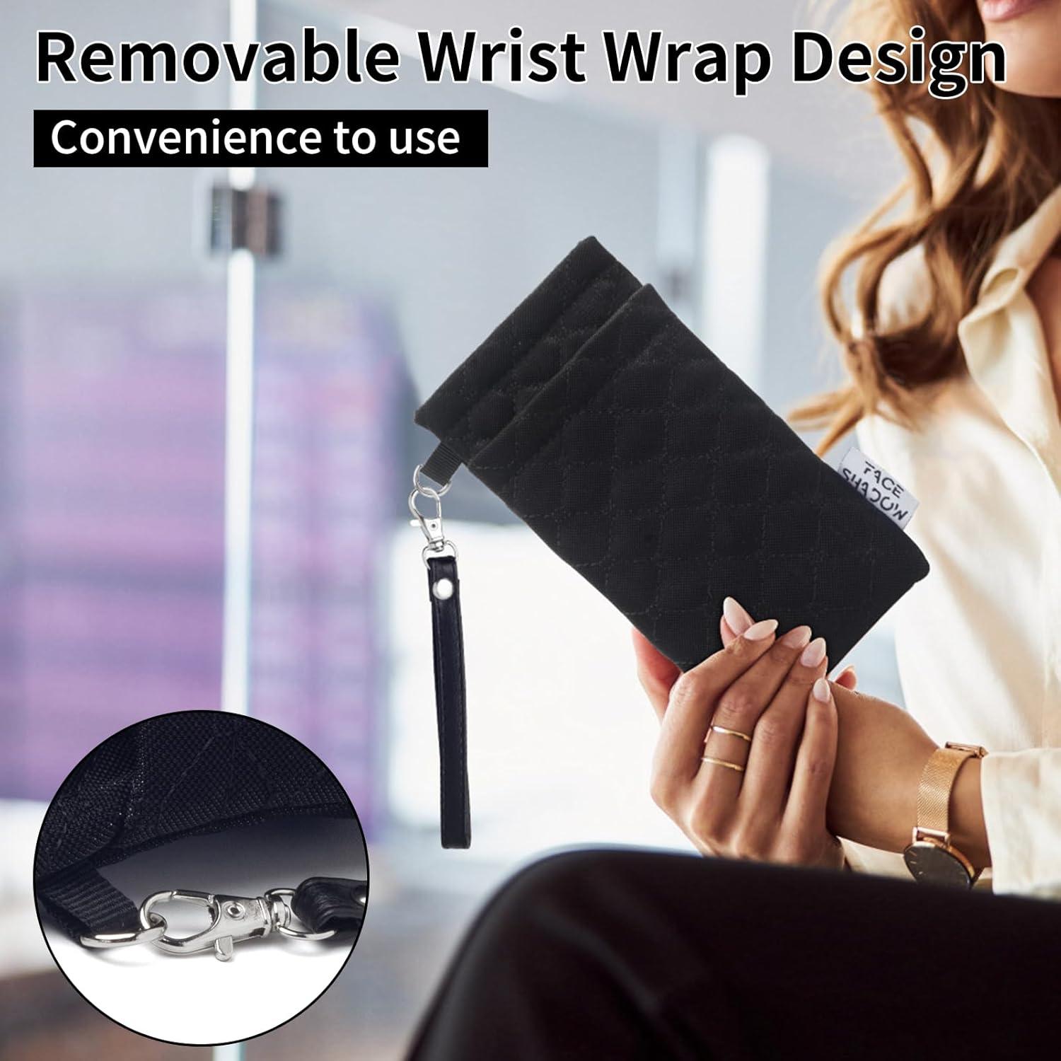 Estuche para Gafas Negro Doble Cristal con Paño de Limpieza