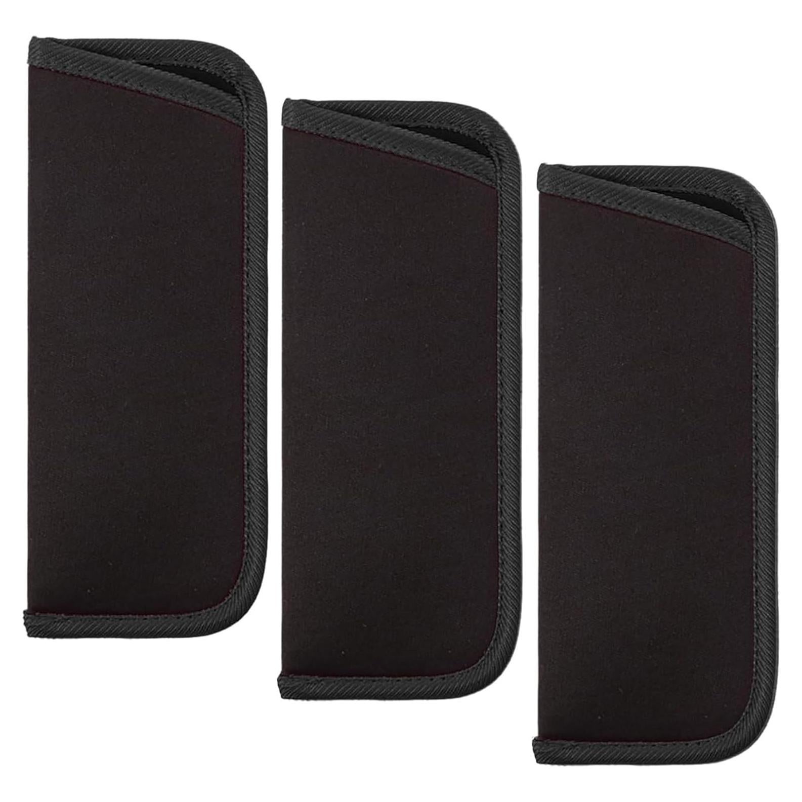 Paquete de 3 fundas suaves para gafas - Protección negra