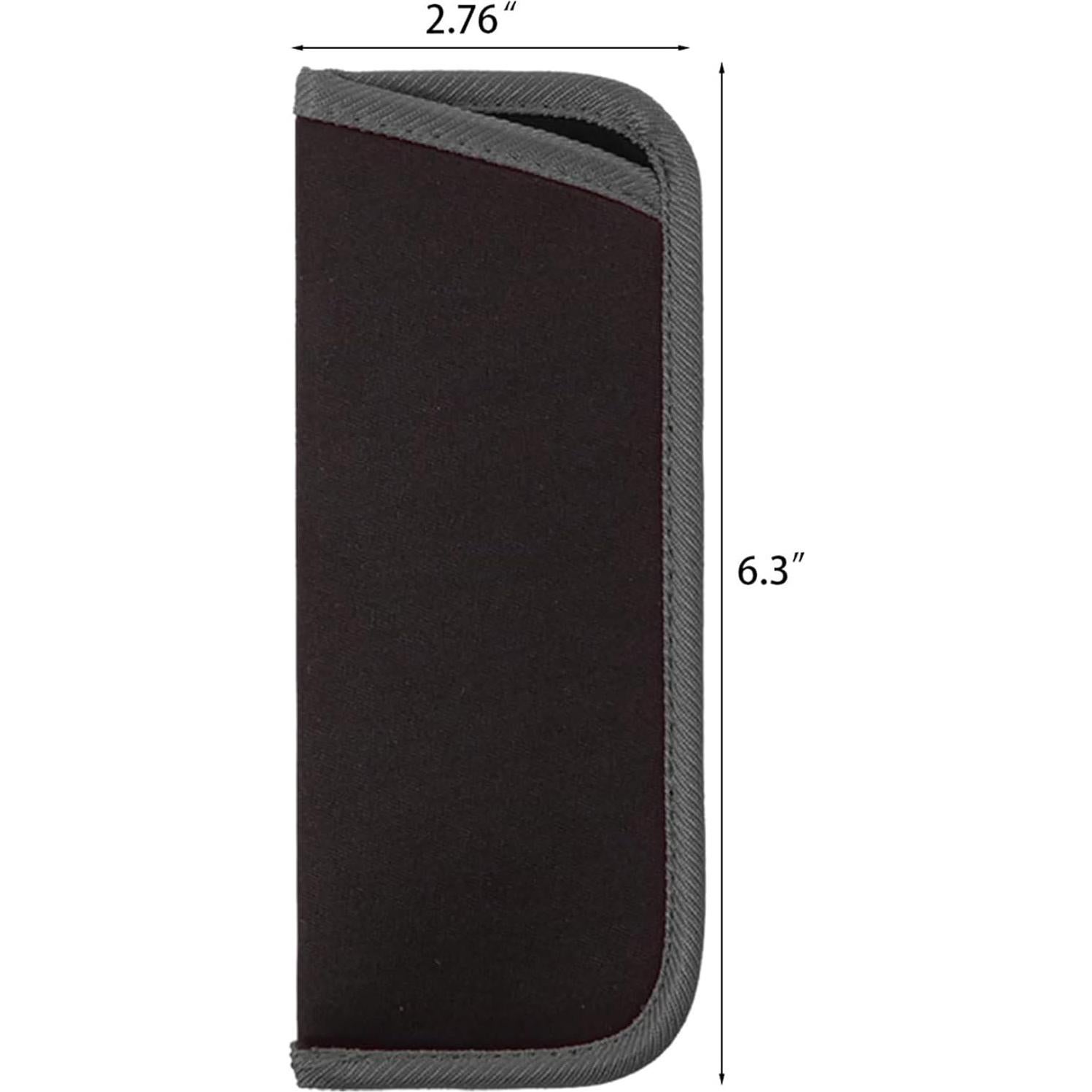 Paquete de 3 fundas suaves para gafas - Protección negra