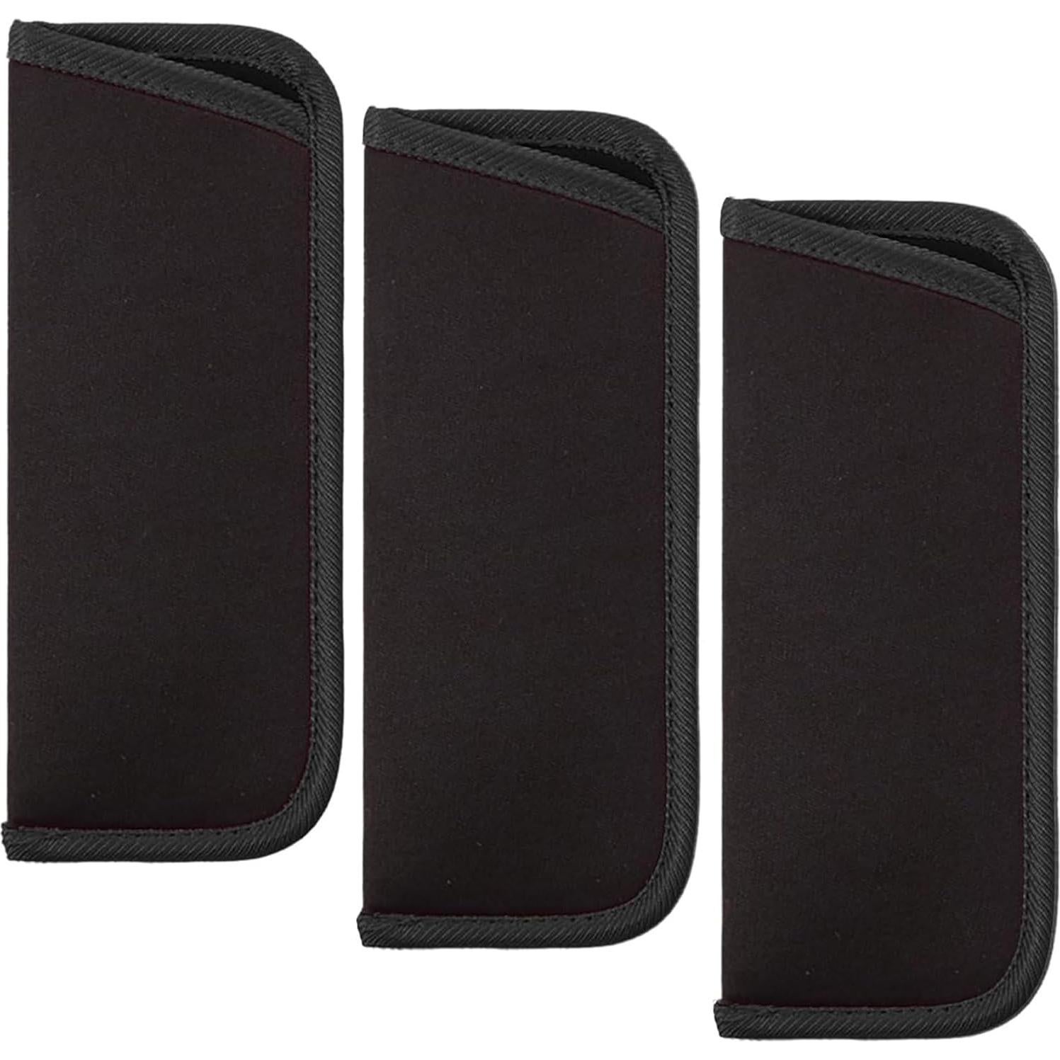 Paquete de 3 fundas suaves para gafas - Protección negra