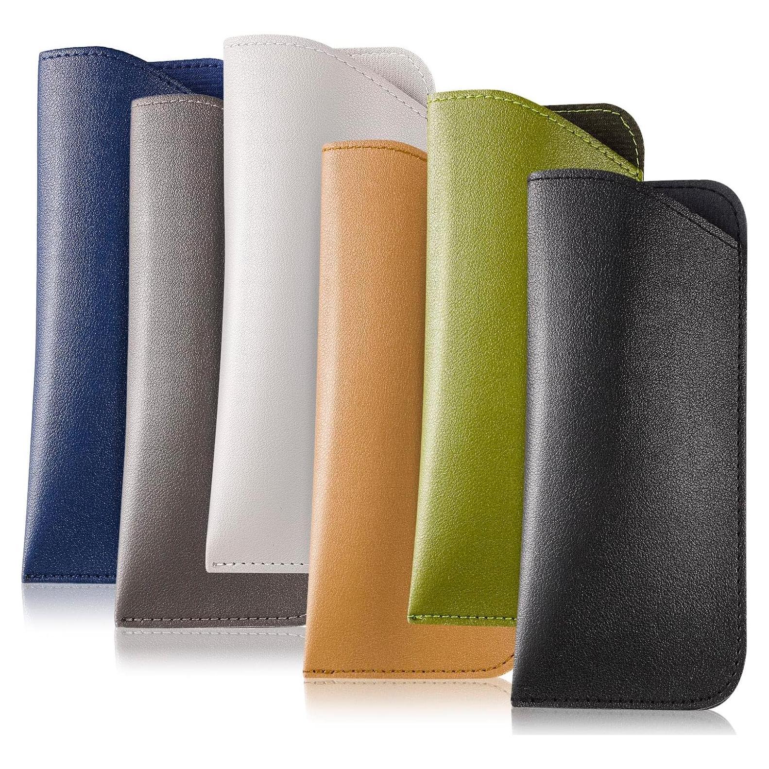 Fundas de Gafas CREPUSCOLO 6 Pack Suaves y Ligeras