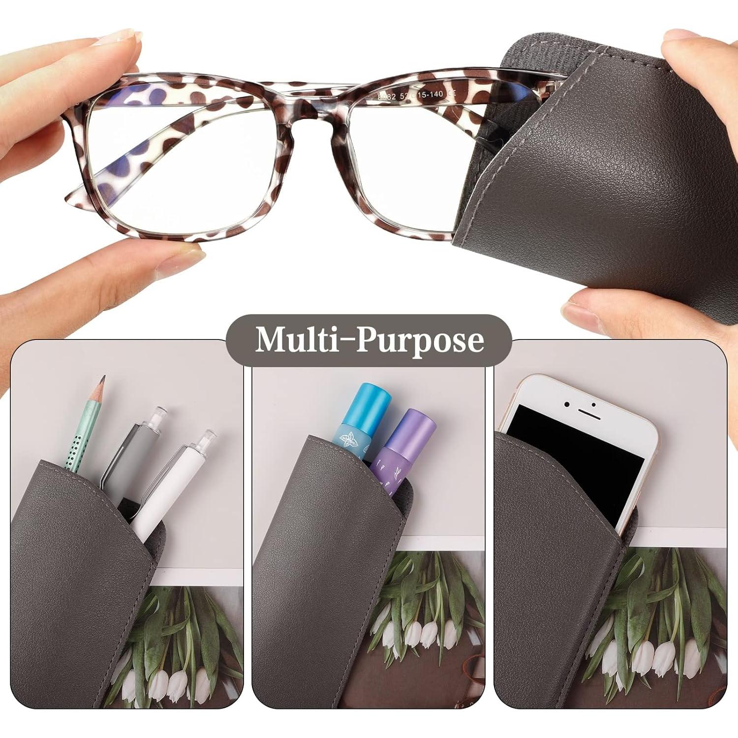 Fundas de Gafas CREPUSCOLO 6 Pack Suaves y Ligeras