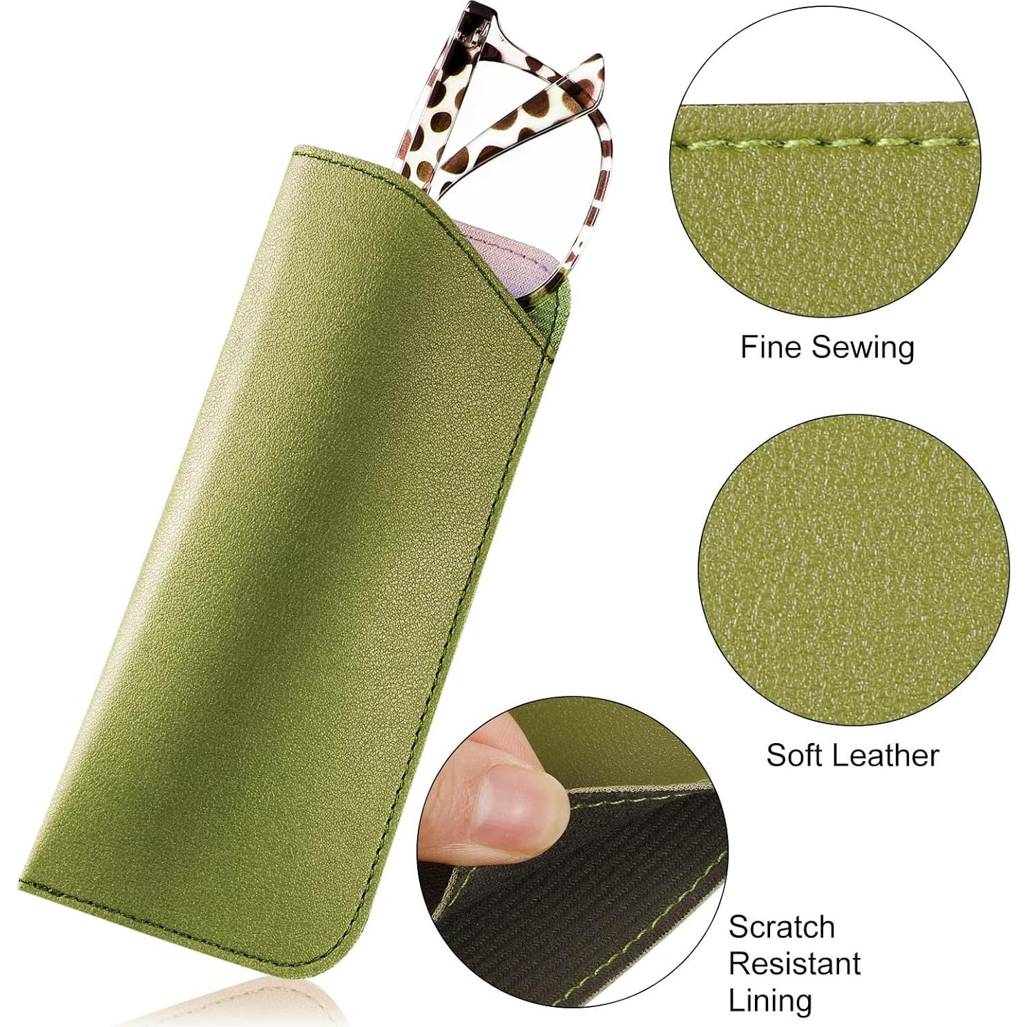 Fundas de Gafas CREPUSCOLO 6 Pack Suaves y Ligeras