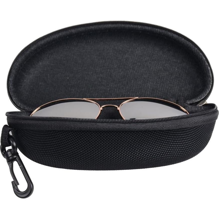 Estuche Duro para Gafas de Sol TraderPlus Negro 16.5x7.4x6.4cm