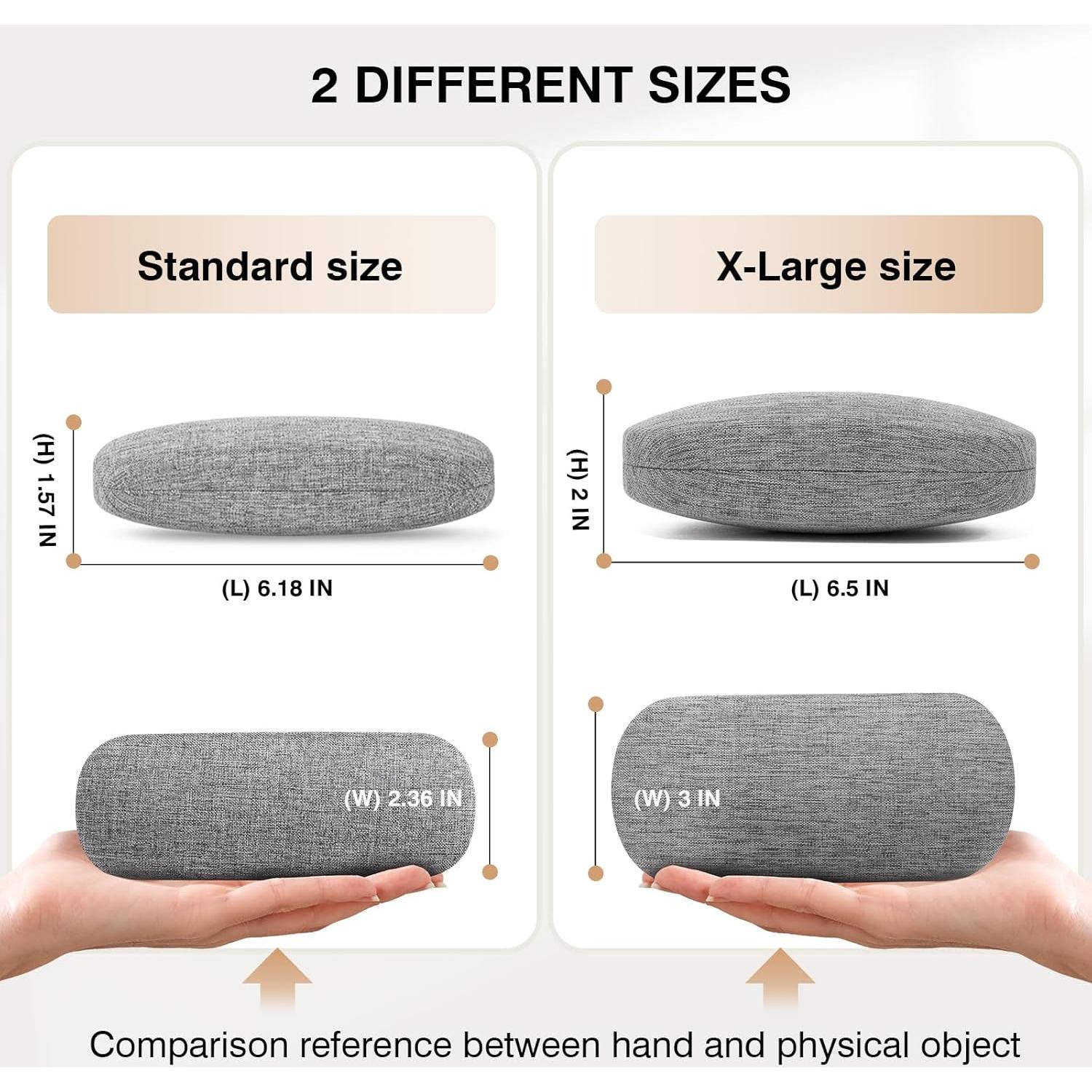 Estuche Duro para Gafas Marvolia 16.5x7.6x5.1cm Gris