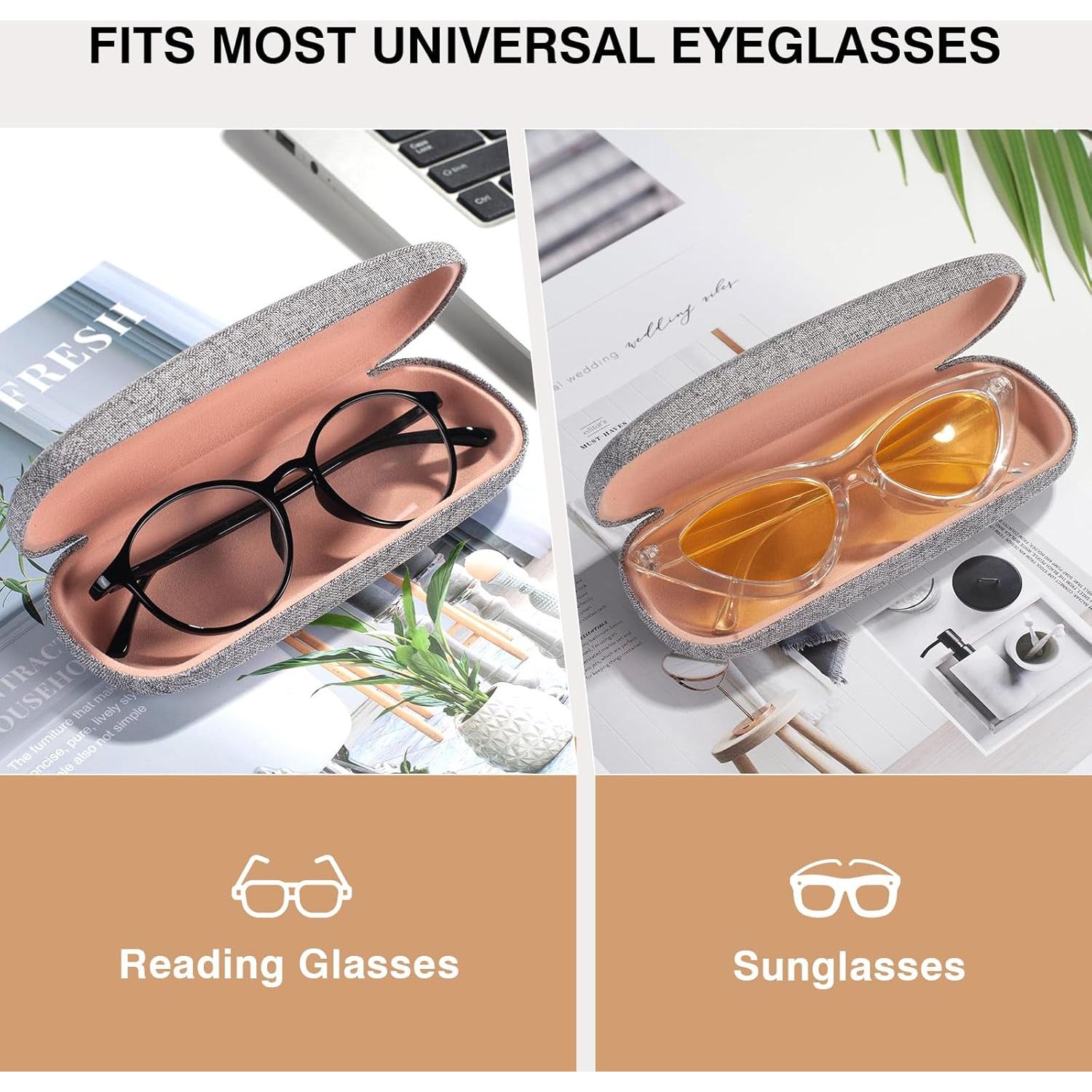 Estuche Duro para Gafas Marvolia 16.5x7.6x5.1cm Gris