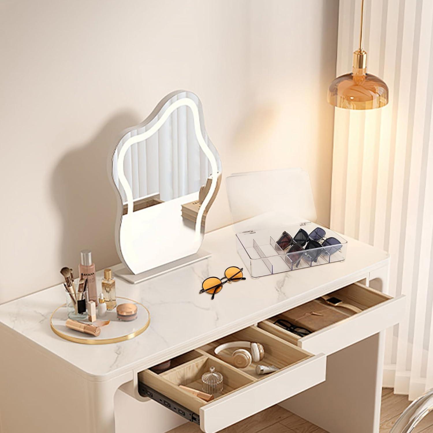 Organizador de Gafas FORUP, Estuche Apilable 5 Secciones