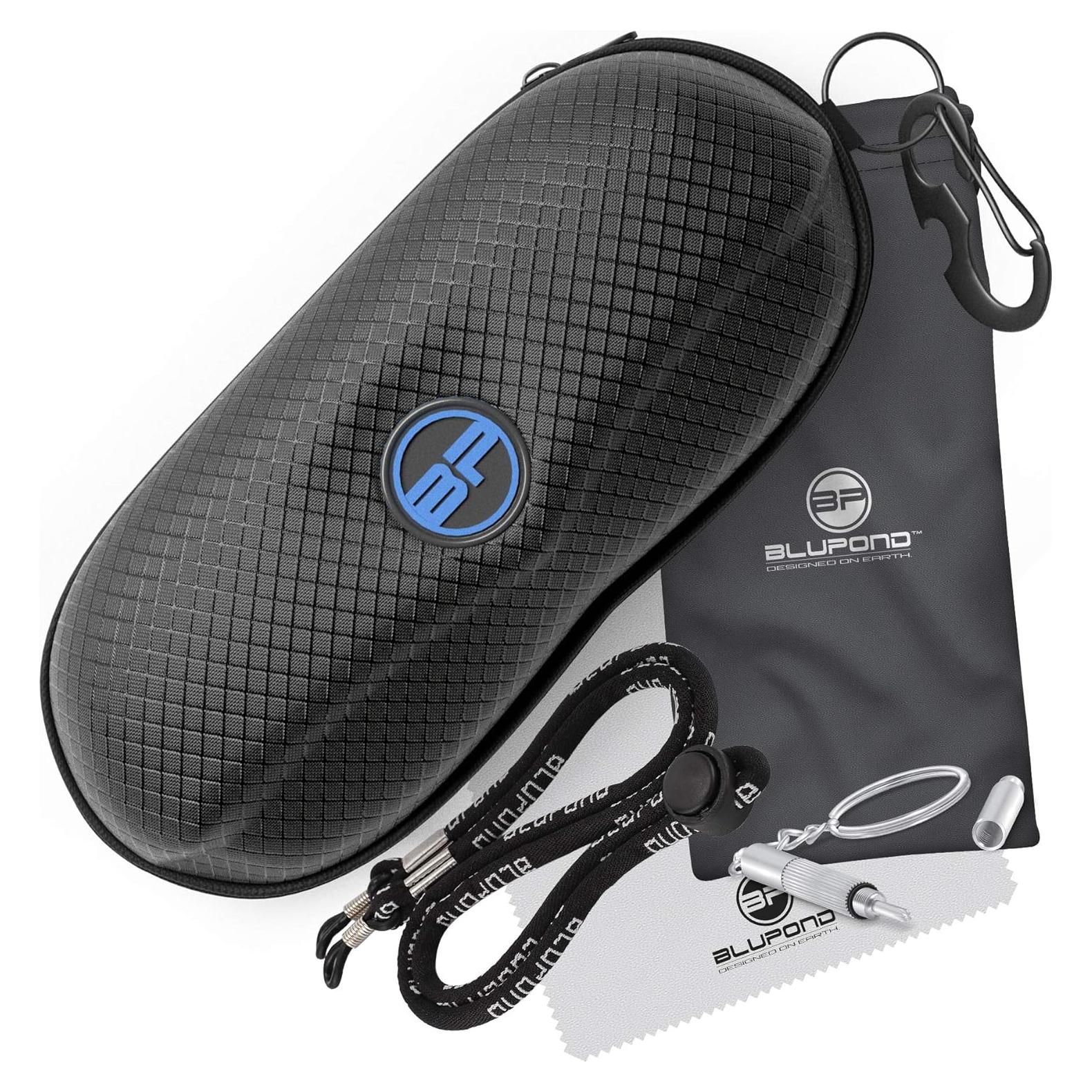 Estuche Semi Duro para Gafas BLUPOND con Gancho Metálico