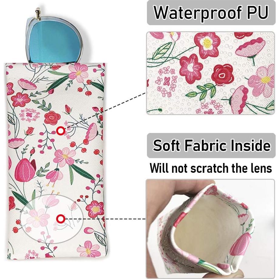 Estuche para Gafas WOW DING 3 Pack con Paño de Limpieza