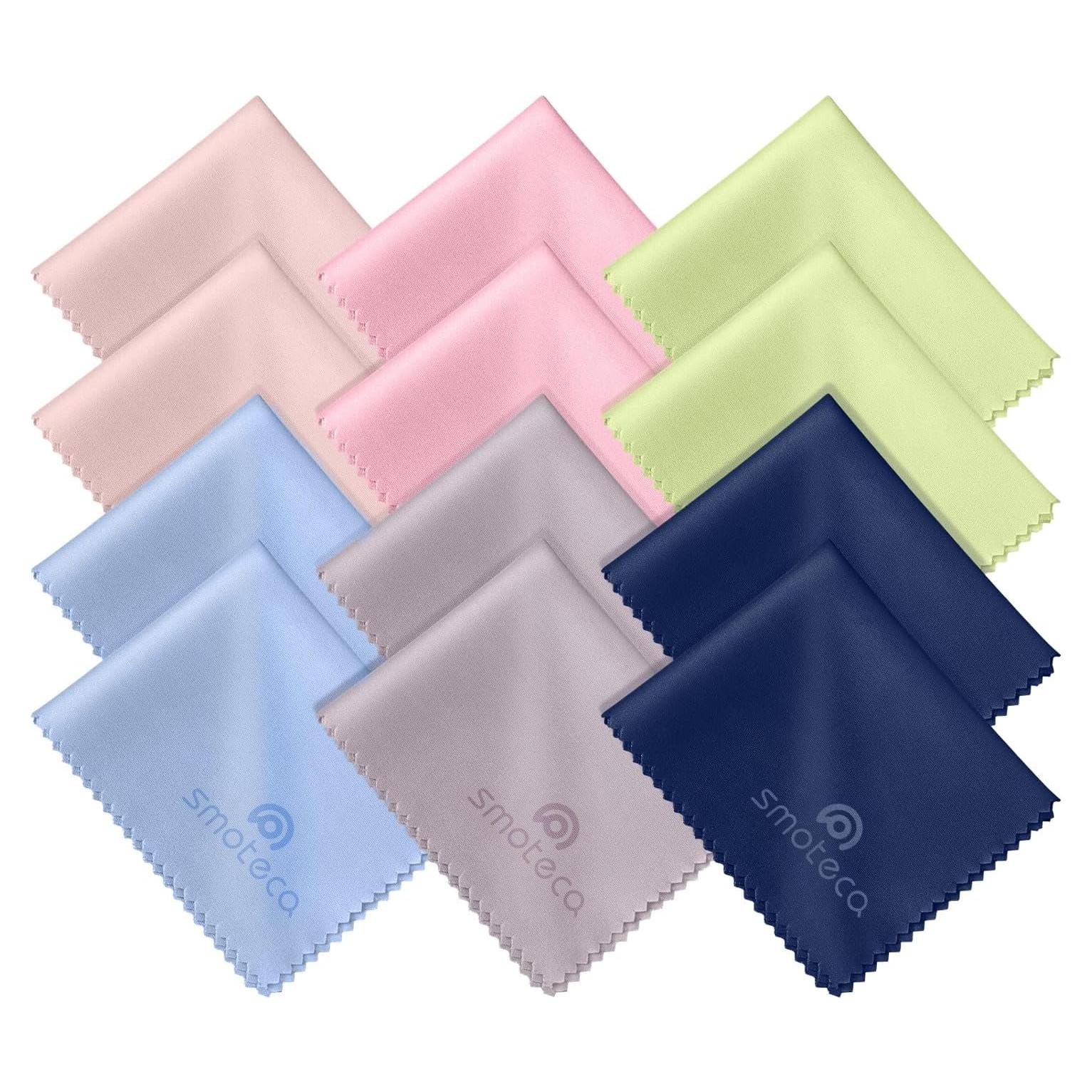 Paquete de 12 Paños de Microfibra SmoTecQ - 17,78x15,24 cm