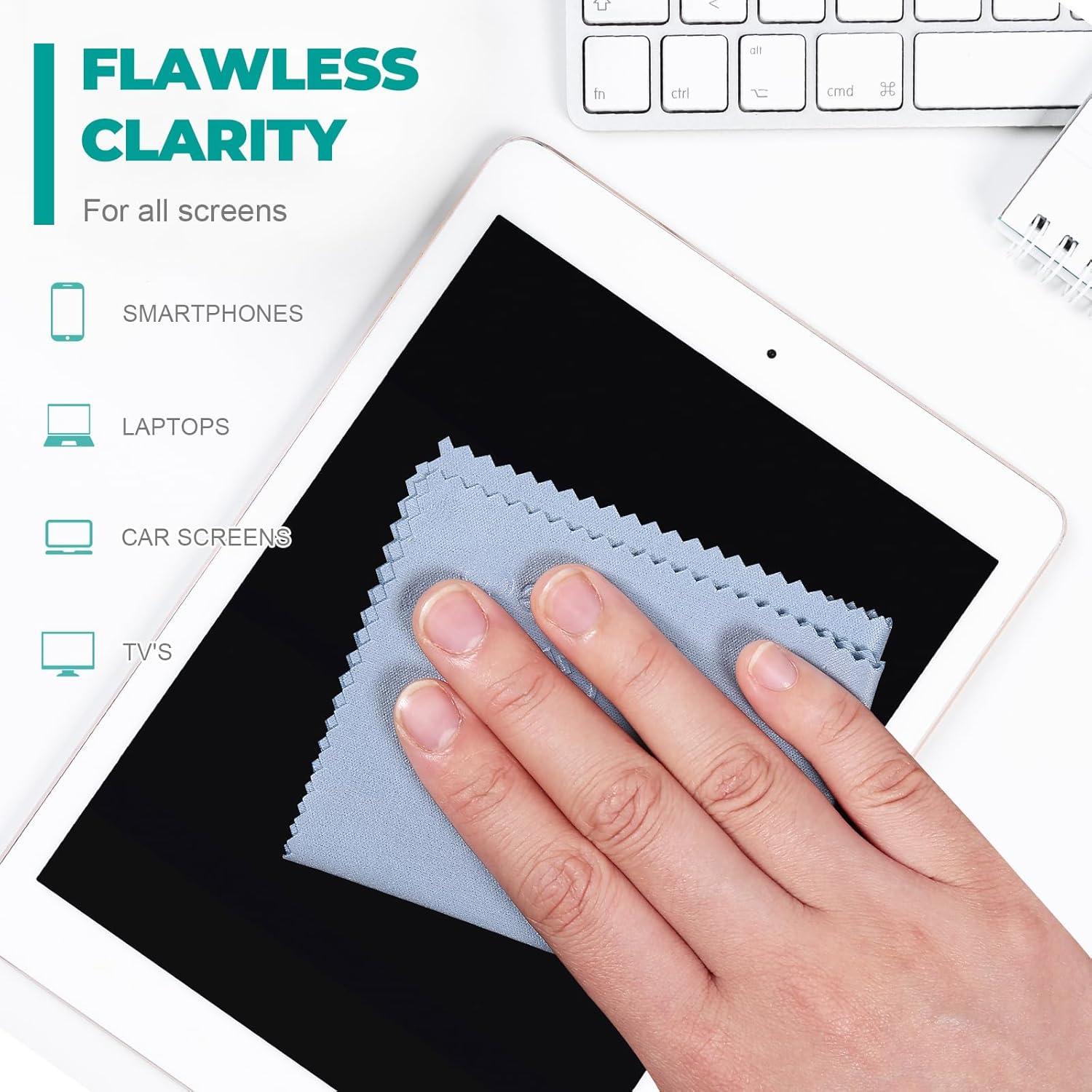 Paquete de 12 Paños de Microfibra SmoTecQ - 17,78x15,24 cm