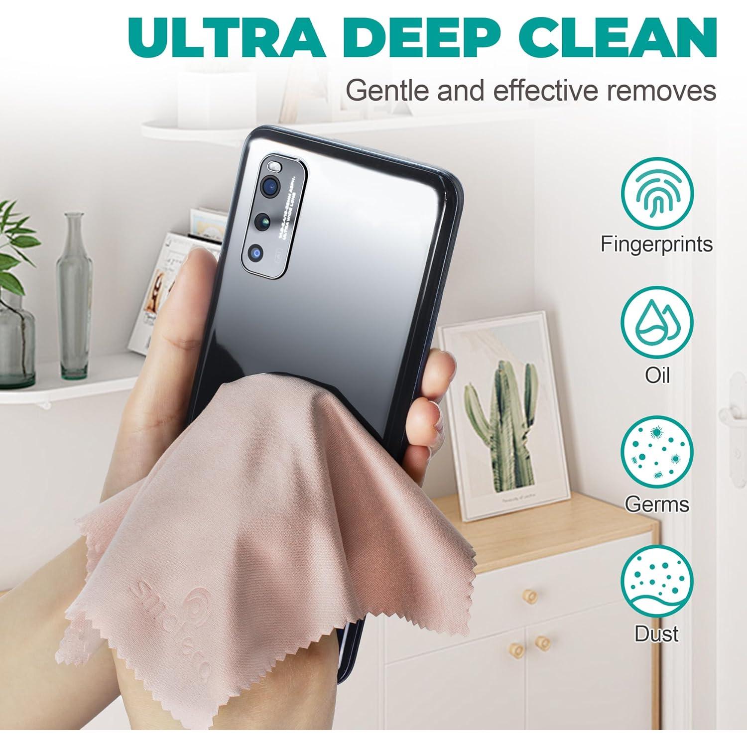 Paquete de 12 Paños de Microfibra SmoTecQ - 17,78x15,24 cm