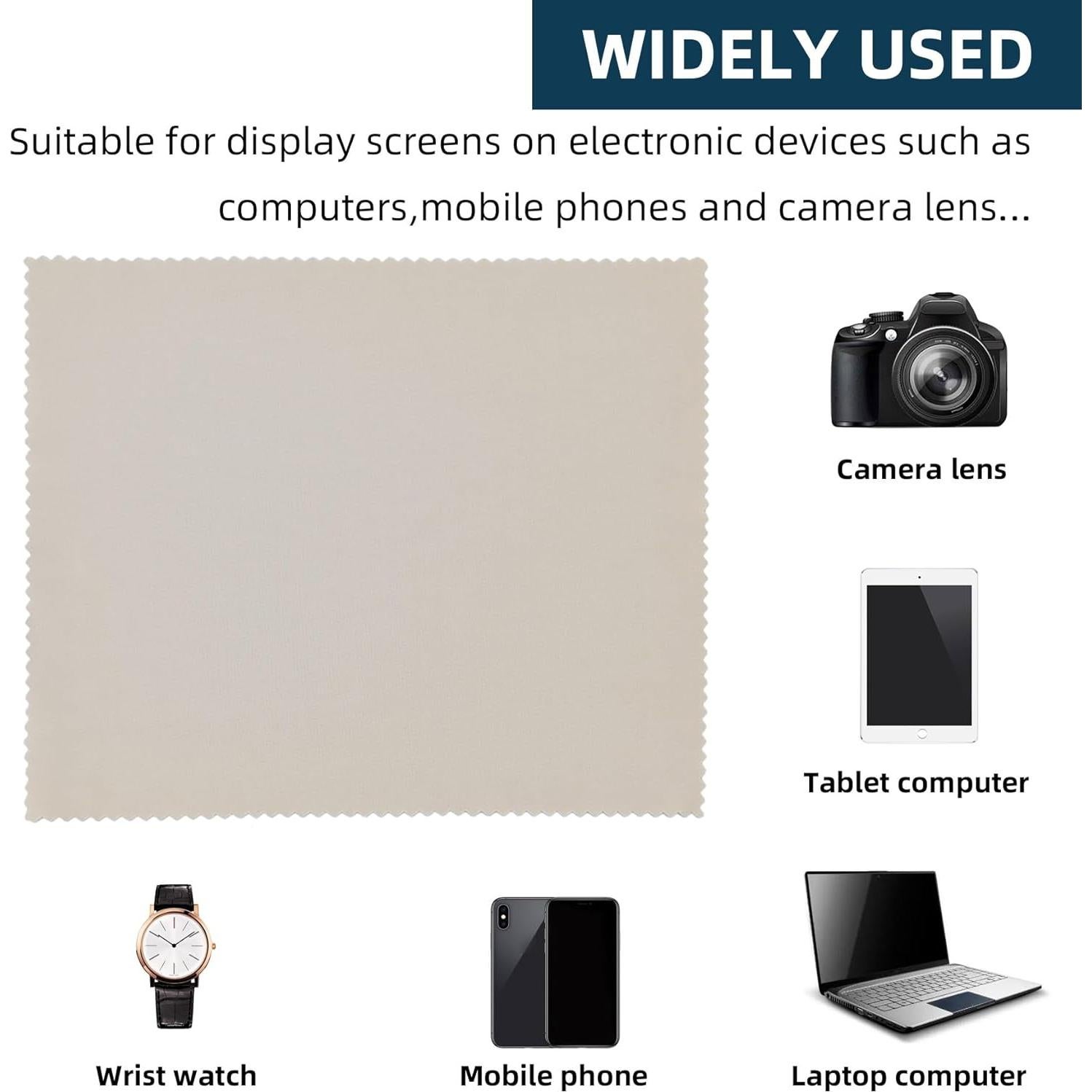 Paños de Microfibra AIMI - 12 Colores 15x18 cm para Gafas