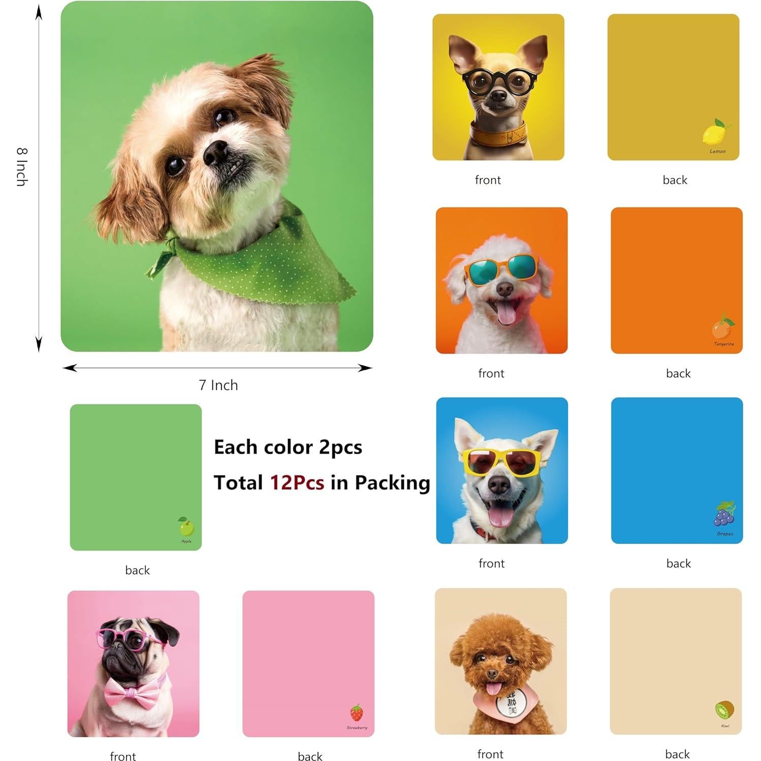 Paquete de 12 Paños de Limpieza SEIBER Multicolor 17x20 cm