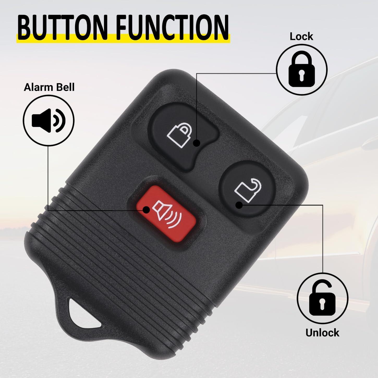 Control Remoto Ford Vurkcy CWTWB1U345 3 Botones Paquete 2