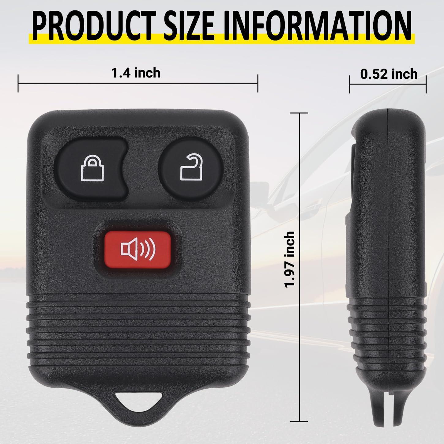 Control Remoto Ford Vurkcy CWTWB1U345 3 Botones Paquete 2