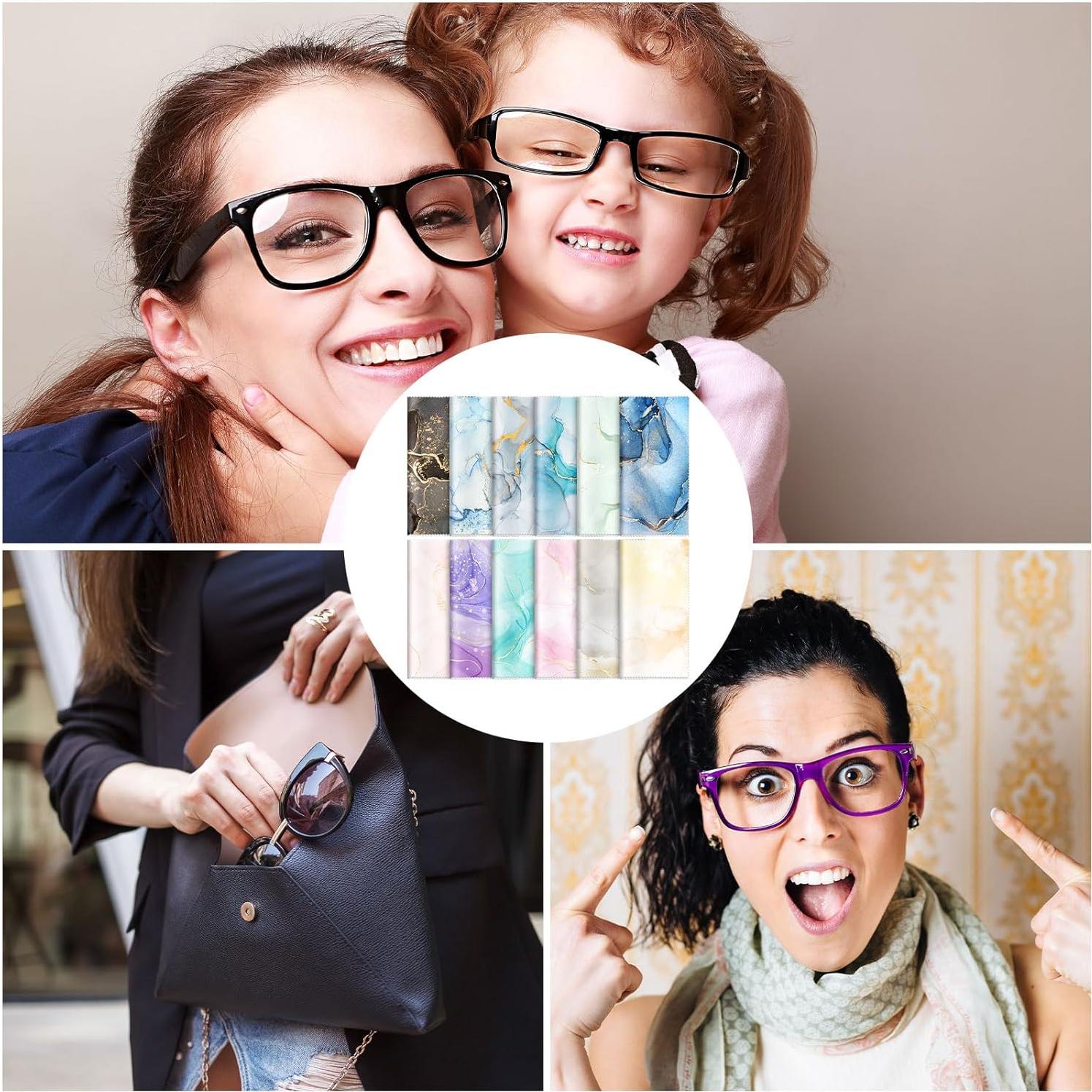 24 Paños de Microfibra para Limpieza de Gafas Copkim 15x15cm