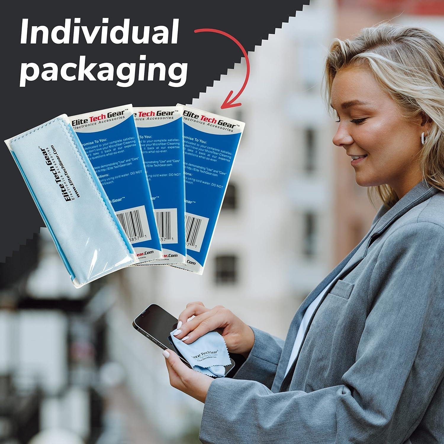 Paño de Microfibra Elite Tech Gear - Paquete de 4 Sobredimensionados