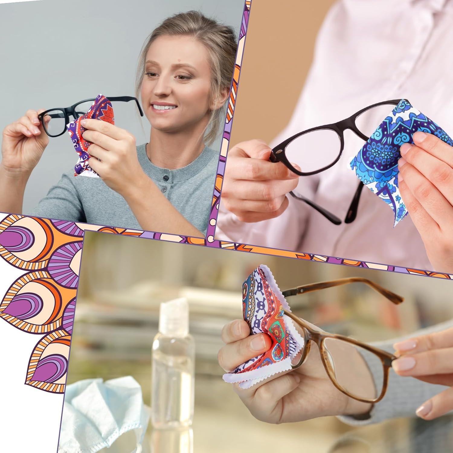 24 Paños de Microfibra para Gafas Copkim 15x15 cm