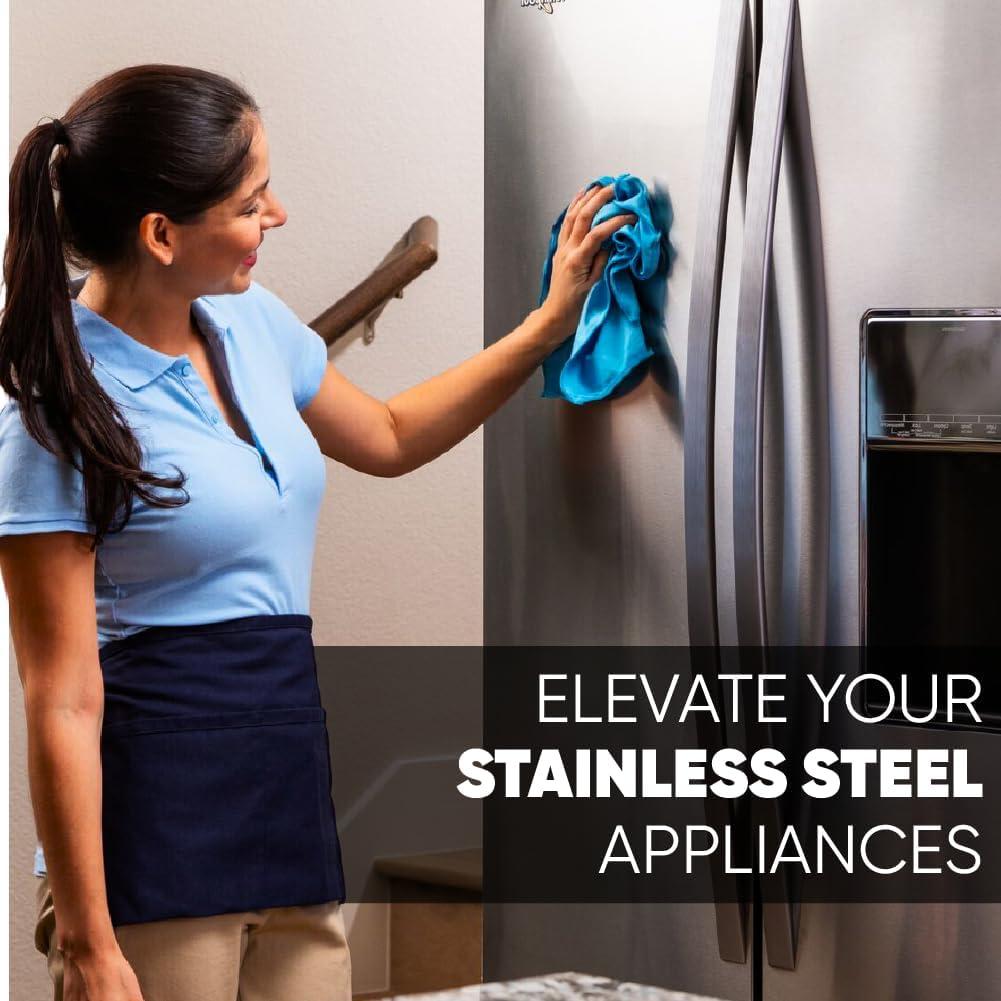 Paños de Limpieza de Vidrio Microfibra | 8 Piezas | Azul y Verde