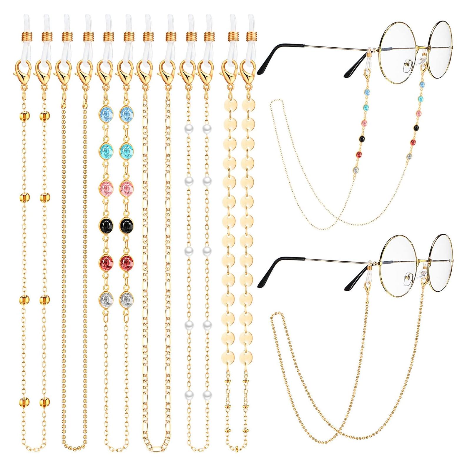 Cadena de Gafas Frienda 6 Pcs Soporte Lanyard Colorido