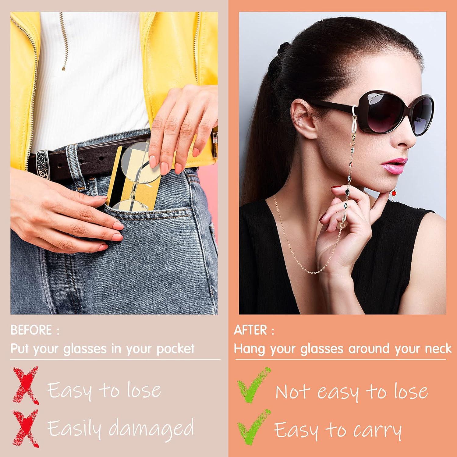 Cadena de Gafas Frienda 6 Pcs Soporte Lanyard Colorido