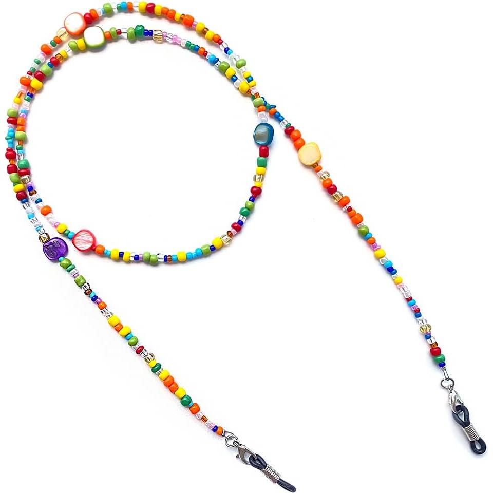 Cadena de Gafas DECKER para Mujeres - Perlas Coloridas 78cm