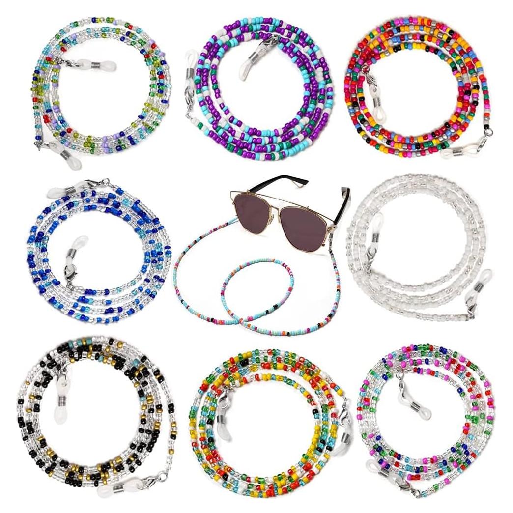Cadenas de Gafas 8 Pcs Coloridas para Máscara y Gafas