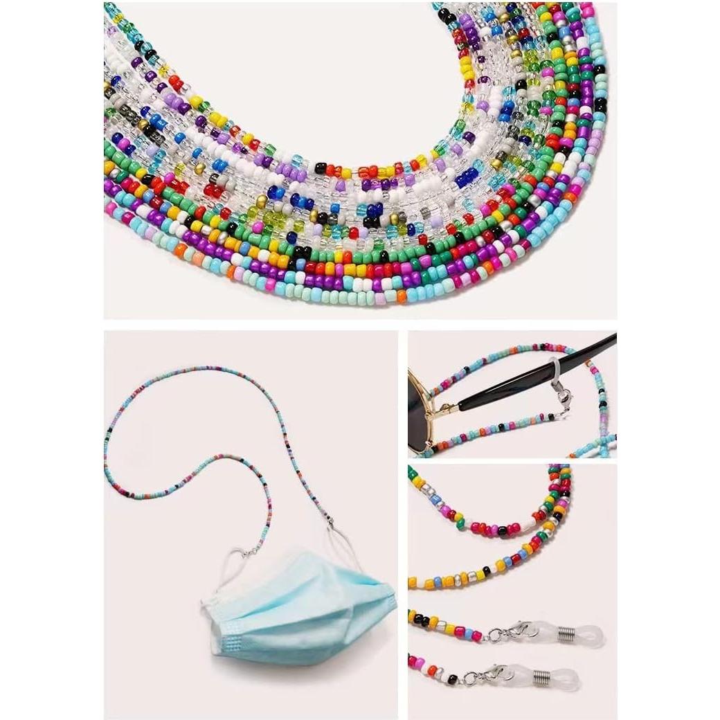 Cadenas de Gafas 8 Pcs Coloridas para Máscara y Gafas