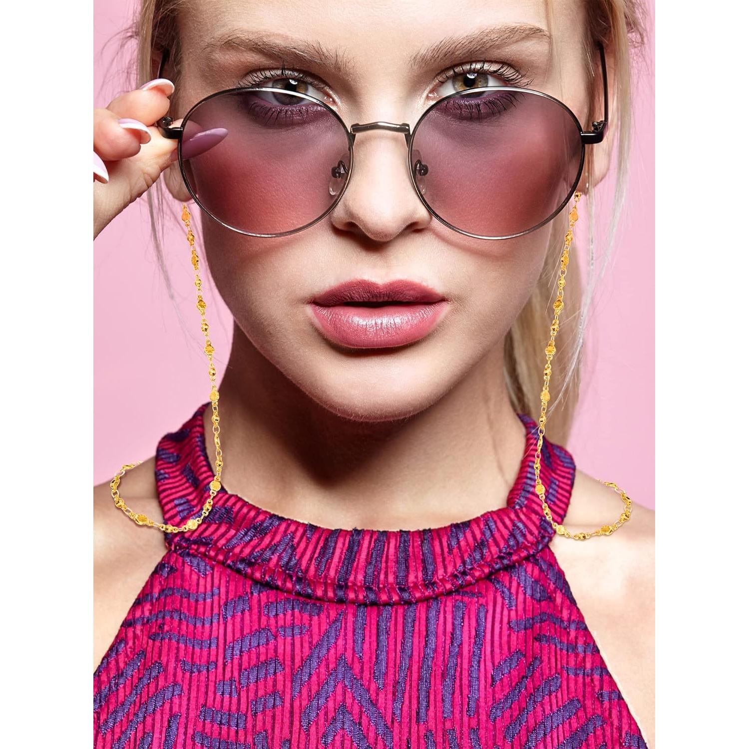 Cadena de Gafas Tatuo 3 Pcs Acero Inoxidable 75 cm Mujeres