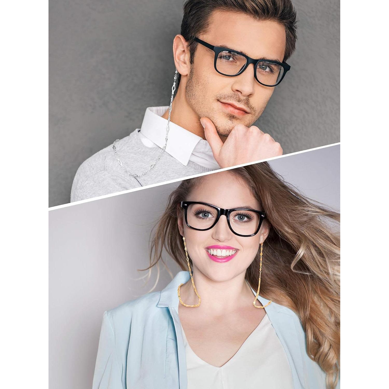 Cadena de Gafas Tatuo 3 Pcs Acero Inoxidable 75 cm Mujeres