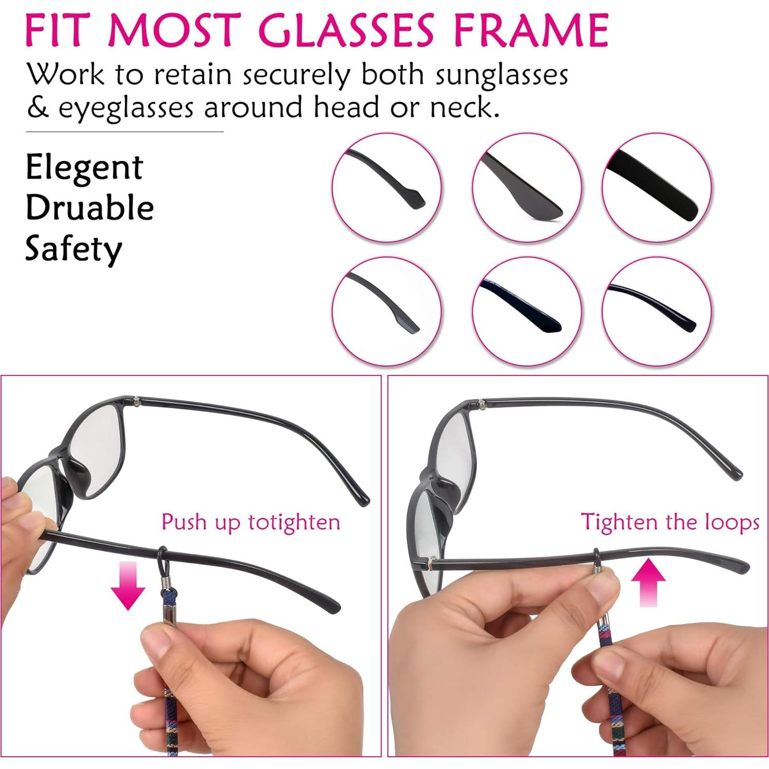 Correa para Gafas LOVEWEE 10 Pcs Coloridas Ajustable