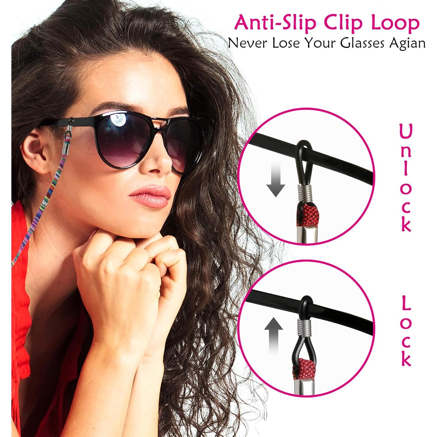 Correa para Gafas LOVEWEE 10 Pcs Coloridas Ajustable