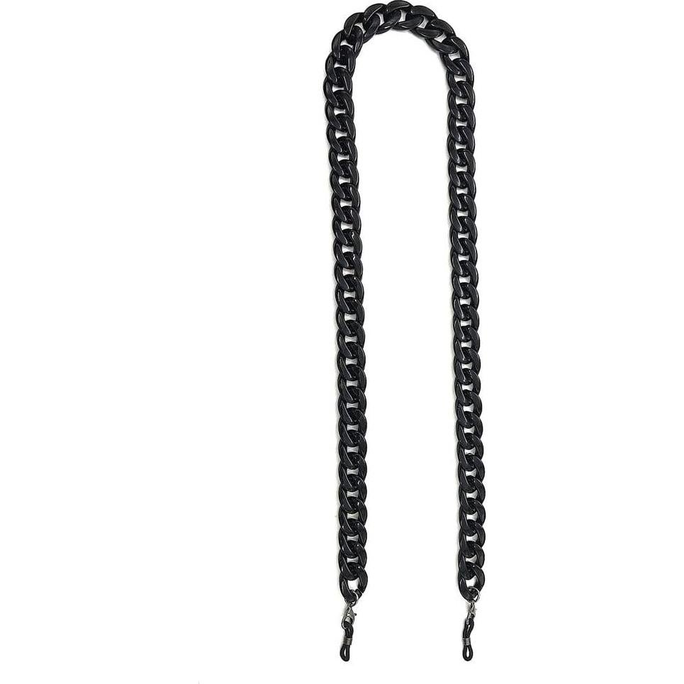 Cadena para Gafas DECKER Acrílico Texturizado Negro