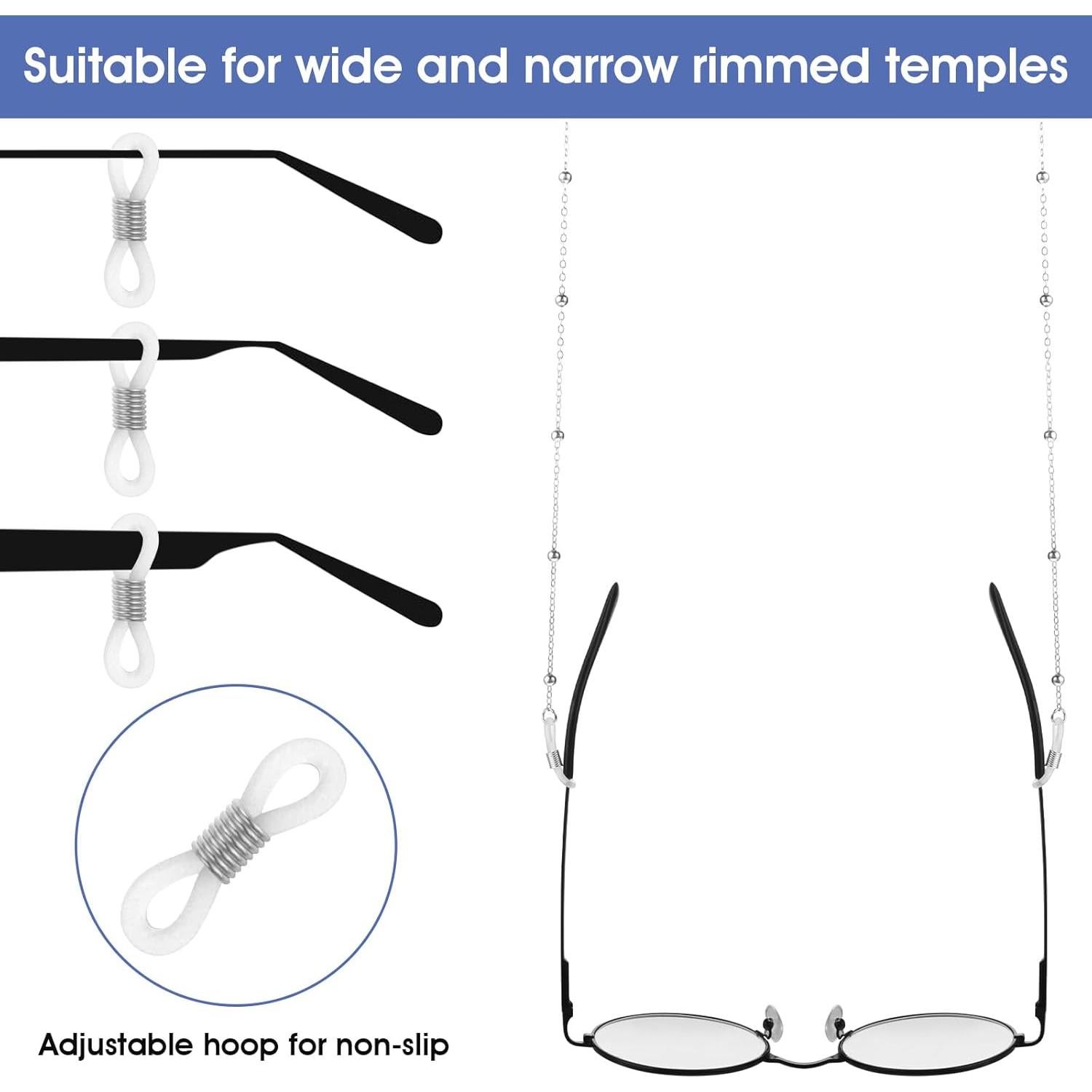 Cadena para Gafas de Mujer Plata 70 cm Elegante y Ajustable