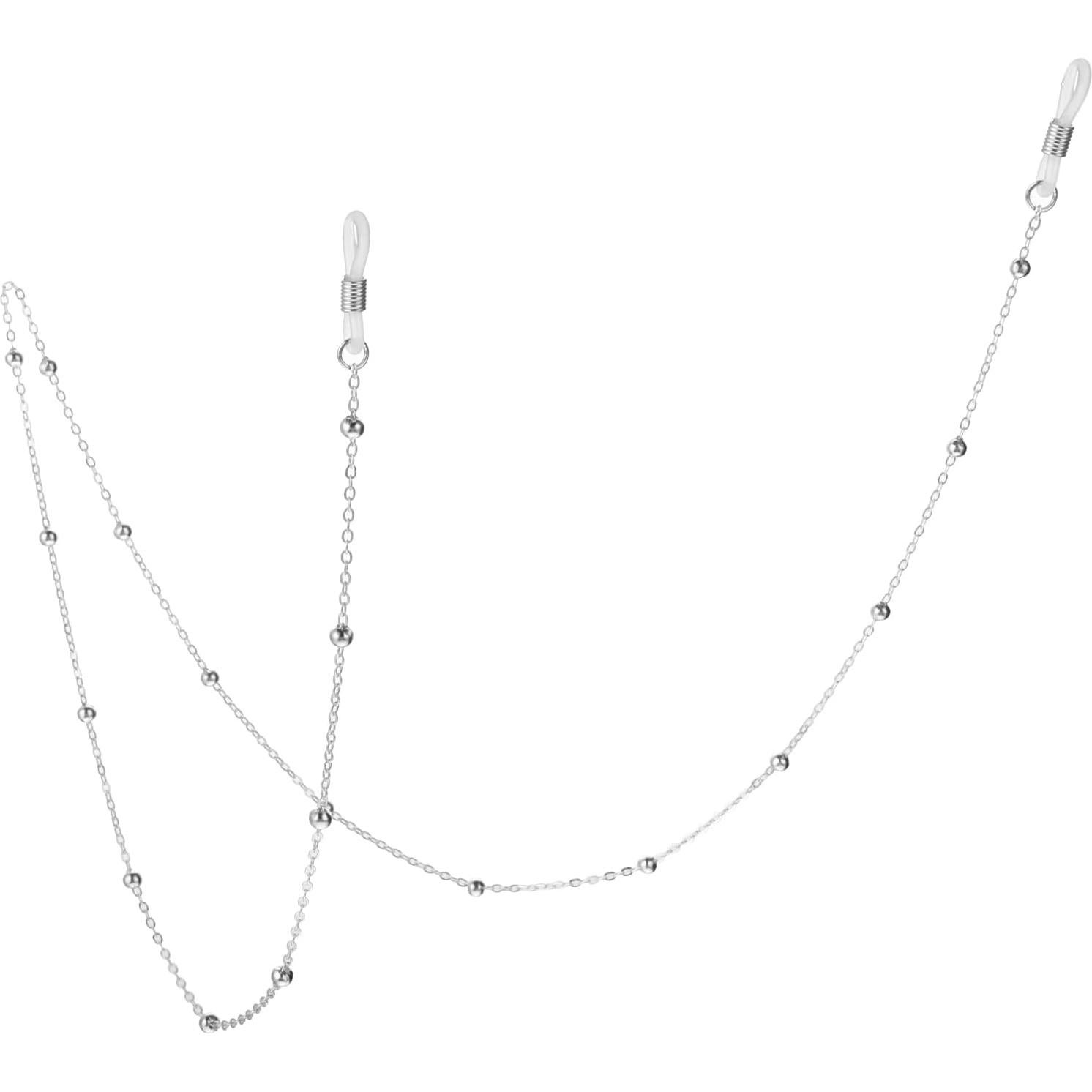 Cadena para Gafas de Mujer Plata 70 cm Elegante y Ajustable