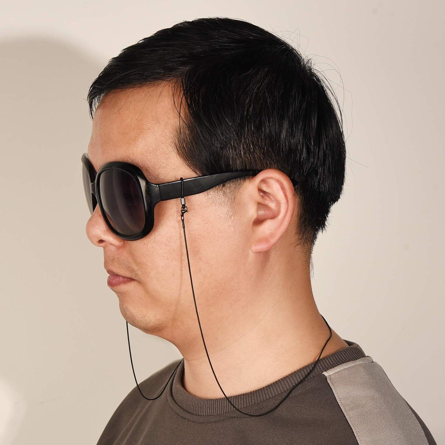 Cadena para Gafas Jmkcoz 80cm Acero Inoxidable Negro