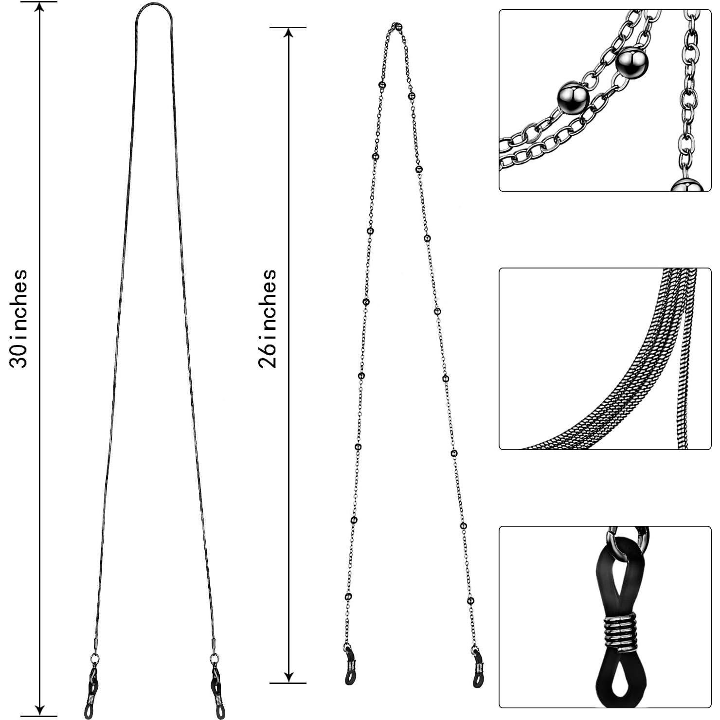 Cadena de Gafas Frienda 6 Piezas con Perlas para Mujeres