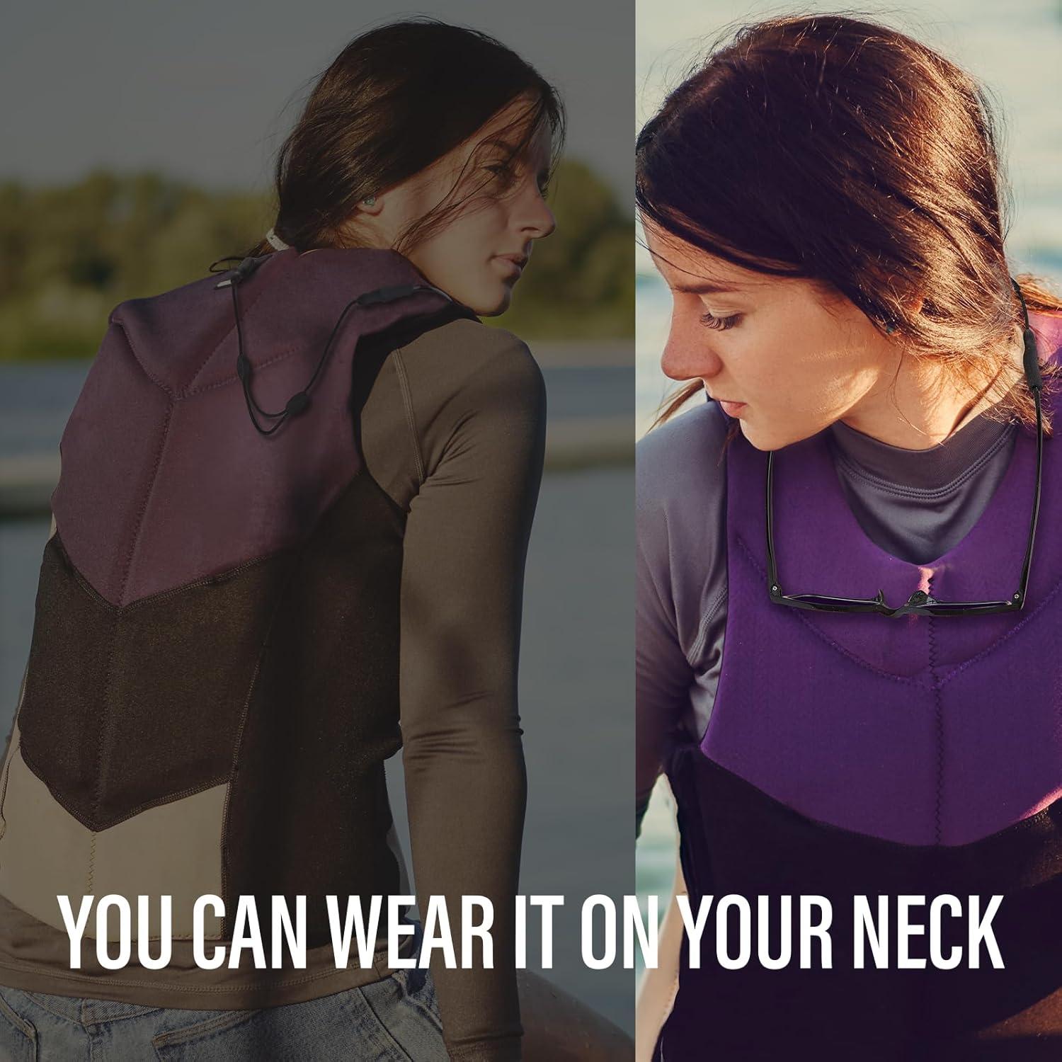 Correa para Gafas Buyisgle 2Pcs Ajustable Negro 35.56cm