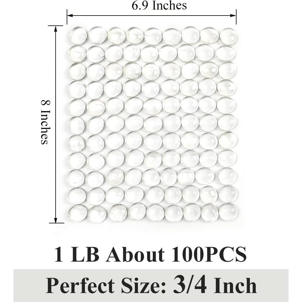 Perlas de vidrio YISZM 1 kg decorativas para jarrones y acuarios