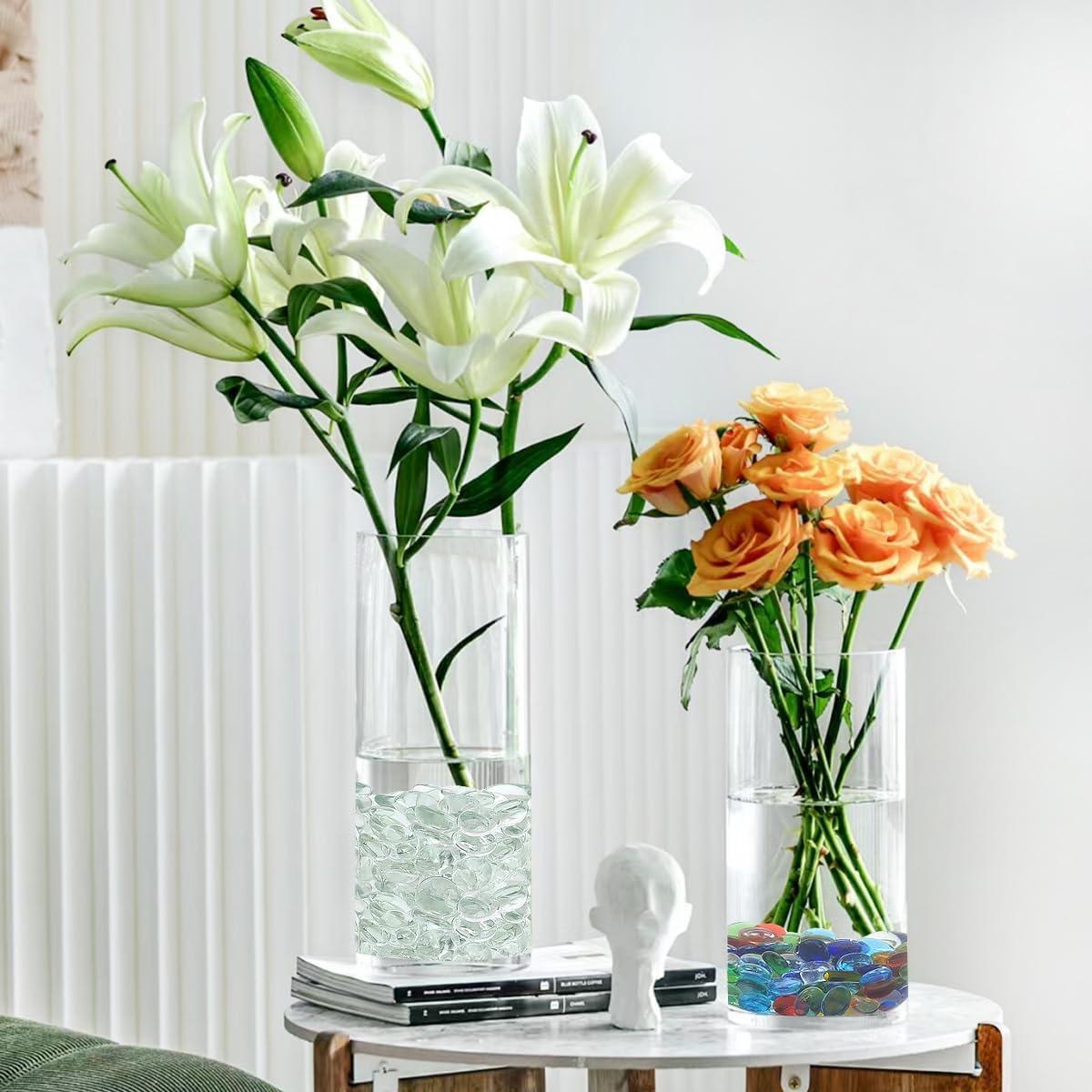 Perlas de vidrio YISZM 1 kg decorativas para jarrones y acuarios