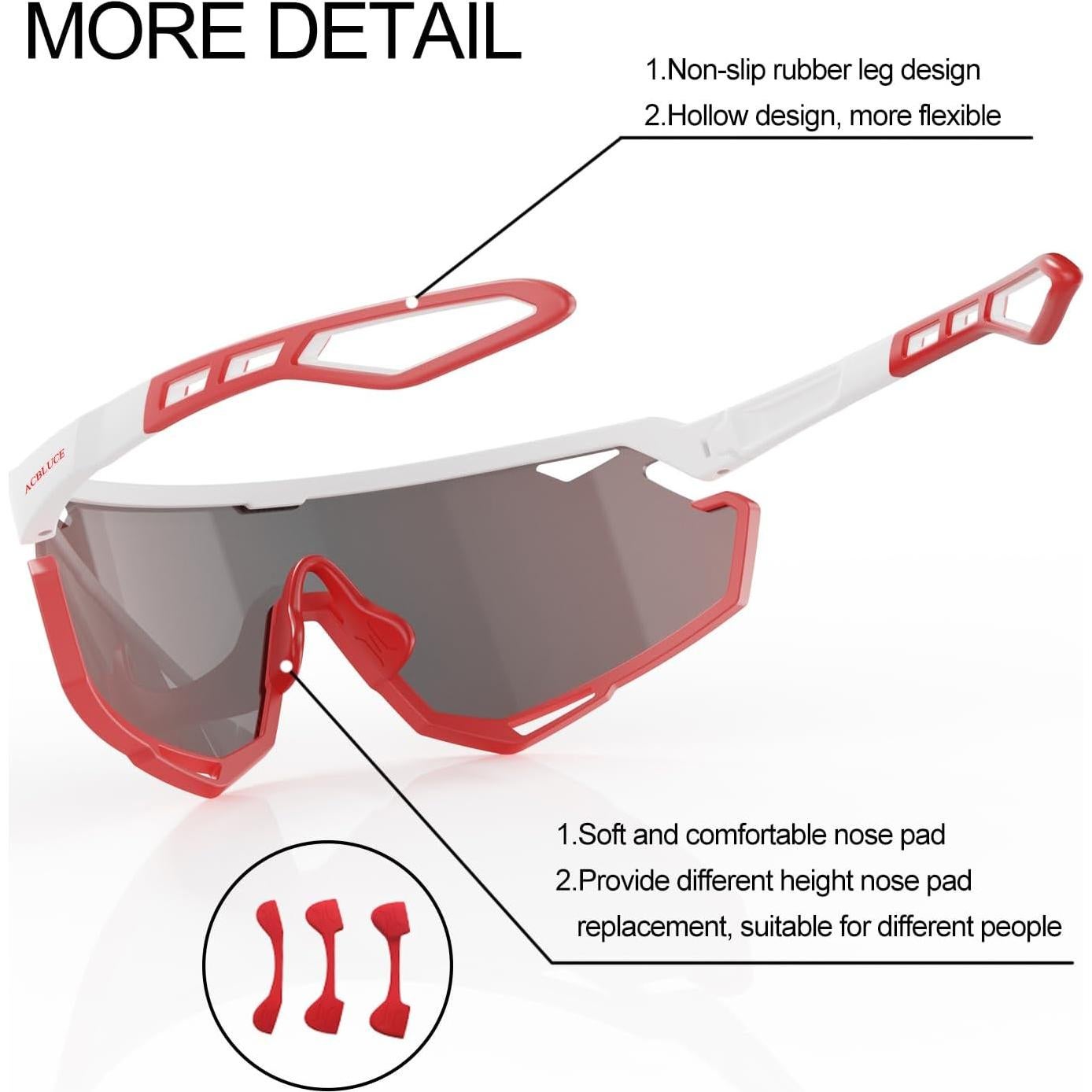 Gafas de sol deportivas ACBLUCE Y143 UV400 unisex