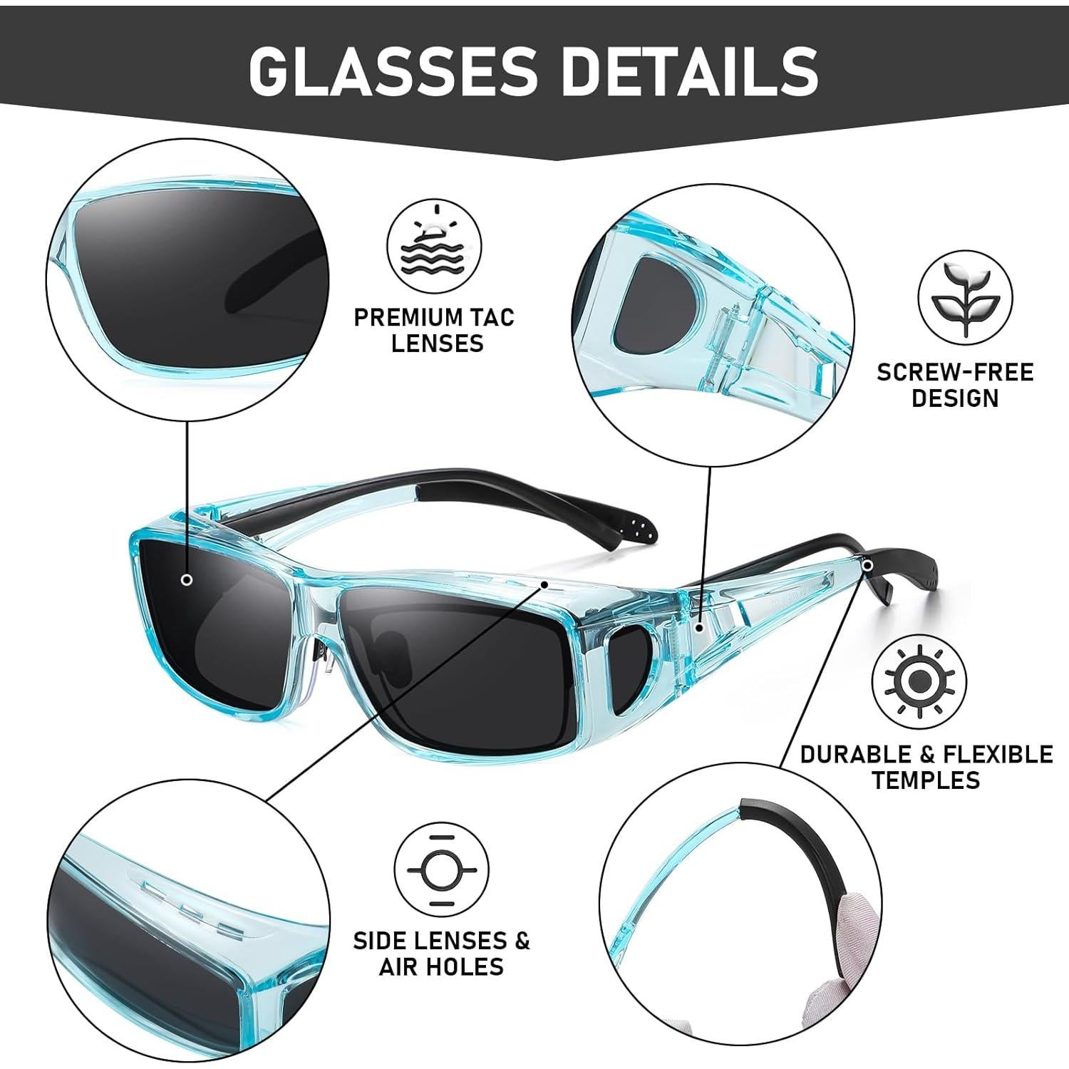 Gafas de sol Wzerry polarizadas UV400 para conducir y deportes