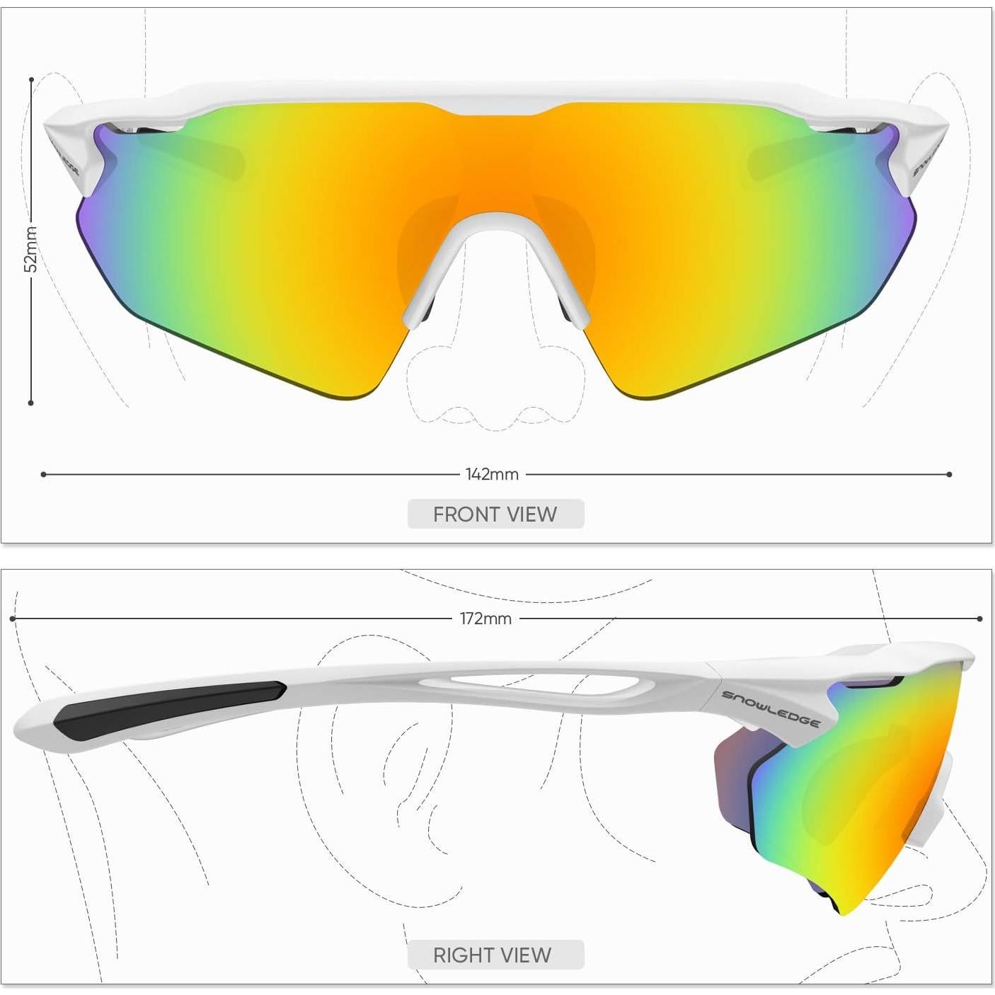 Gafas de Ciclismo HUBO Sports HB502L Polarizadas UV400